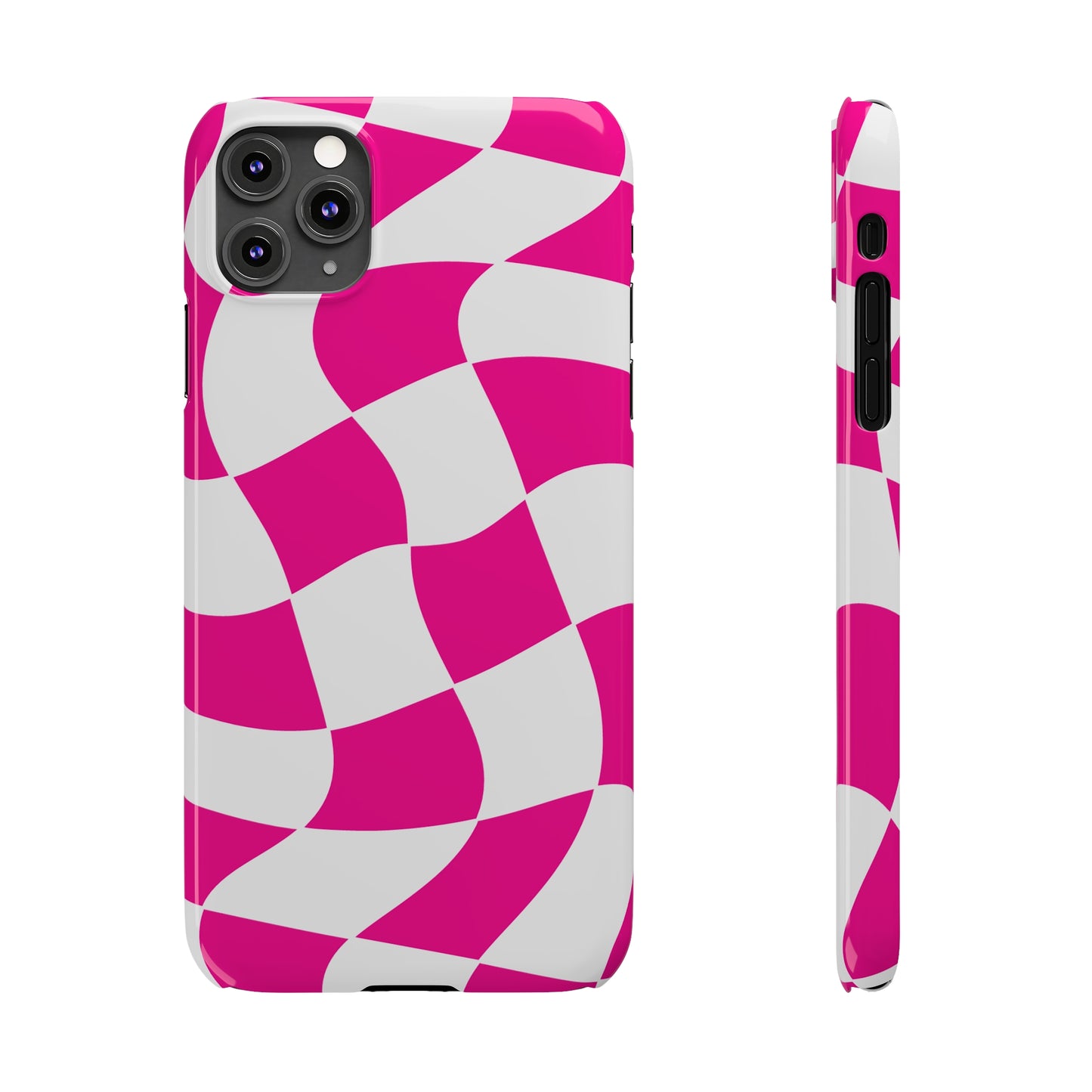 HOT PINK WAVY | Slim iPhone Case - Trovvve