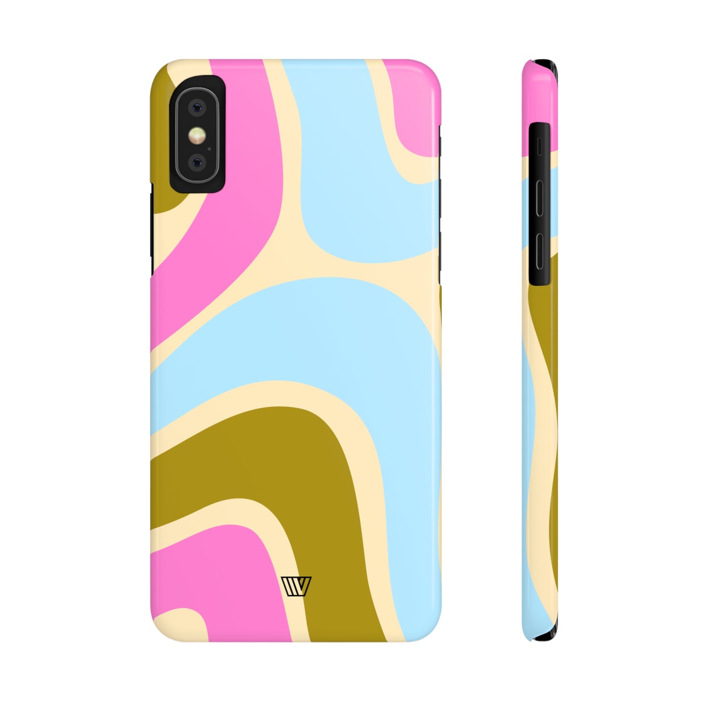 LARGE GROOVY WAVES | Slim iPhone Case - Trovvve