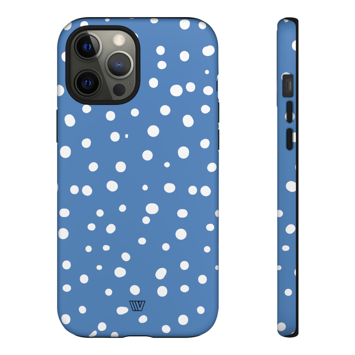 DUSTY BLUE DOTS | Tough Phone Case - Trovvve