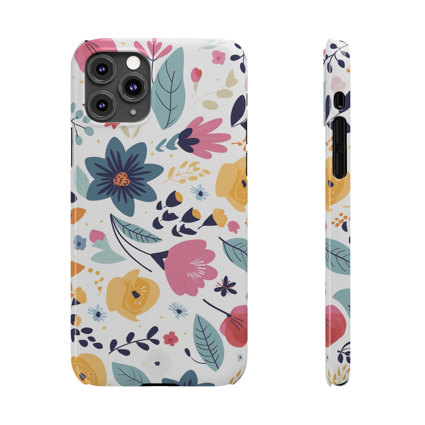 FLOWER PATTERN | Slim iPhone Case - Trovvve