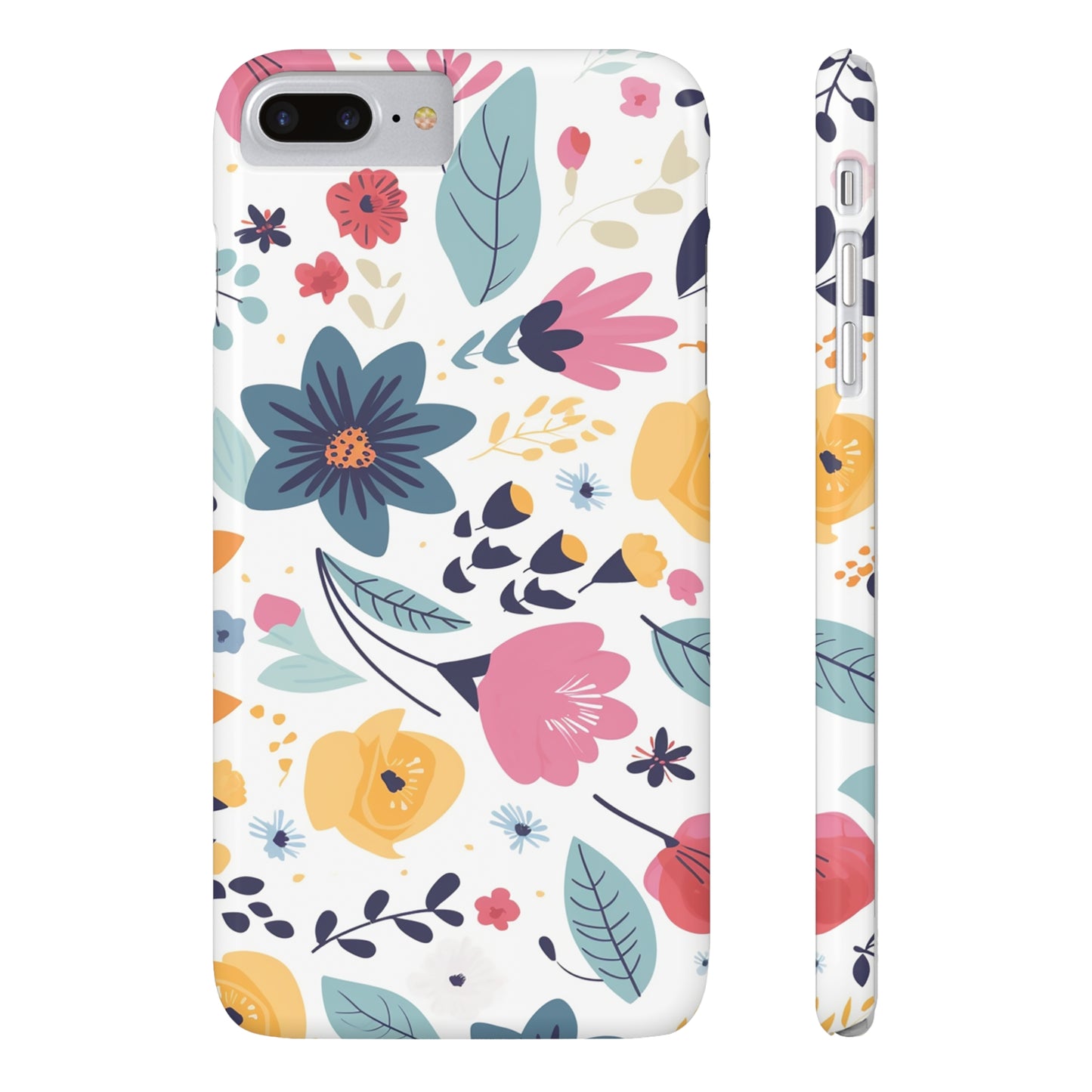 FLOWER PATTERN | Slim iPhone Case - Trovvve