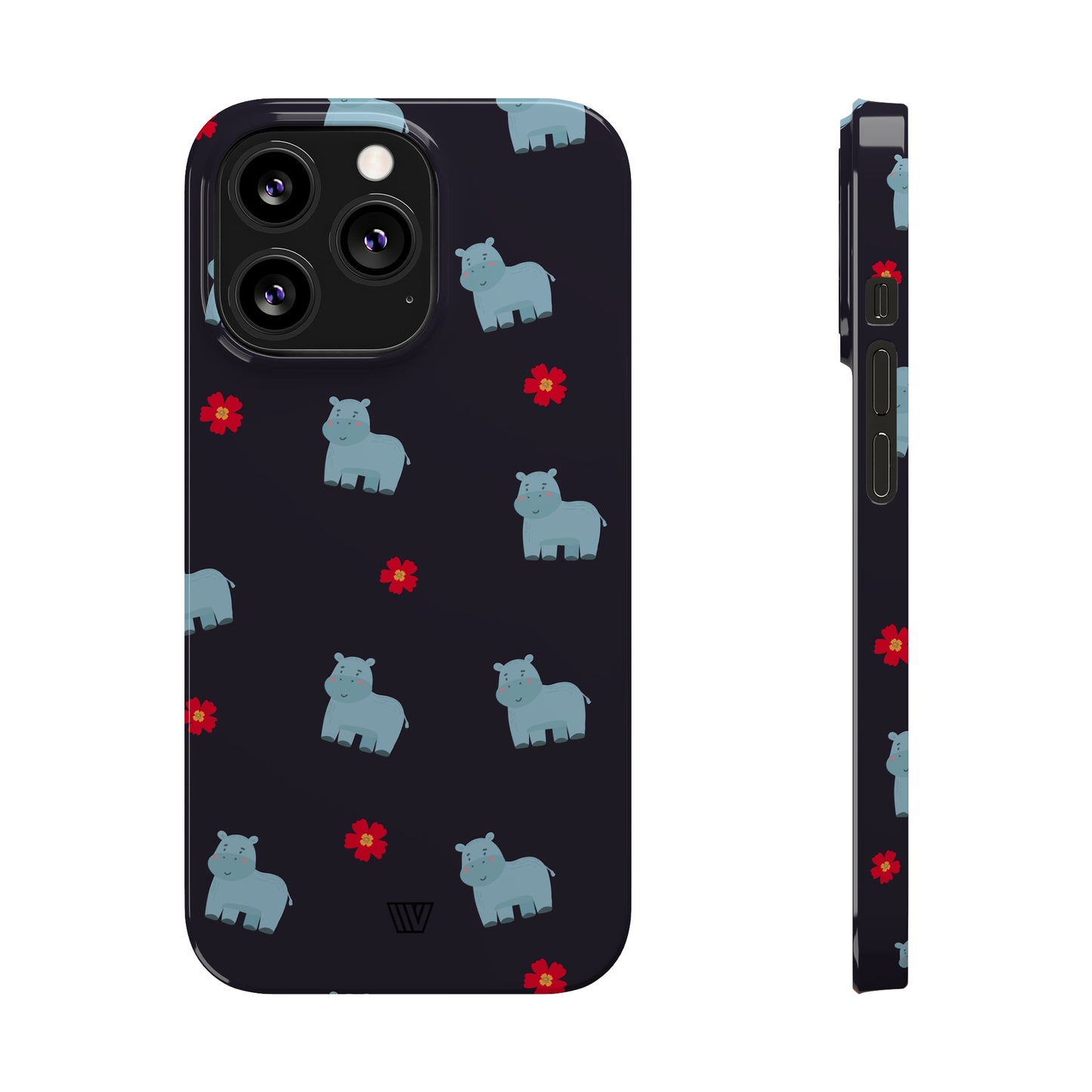 HIPPO PATTERN | Slim iPhone Case - Trovvve