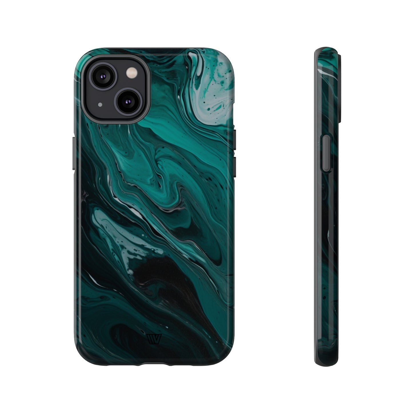 TEAL PAINT SWIRL | Tough Phone Case - Trovvve