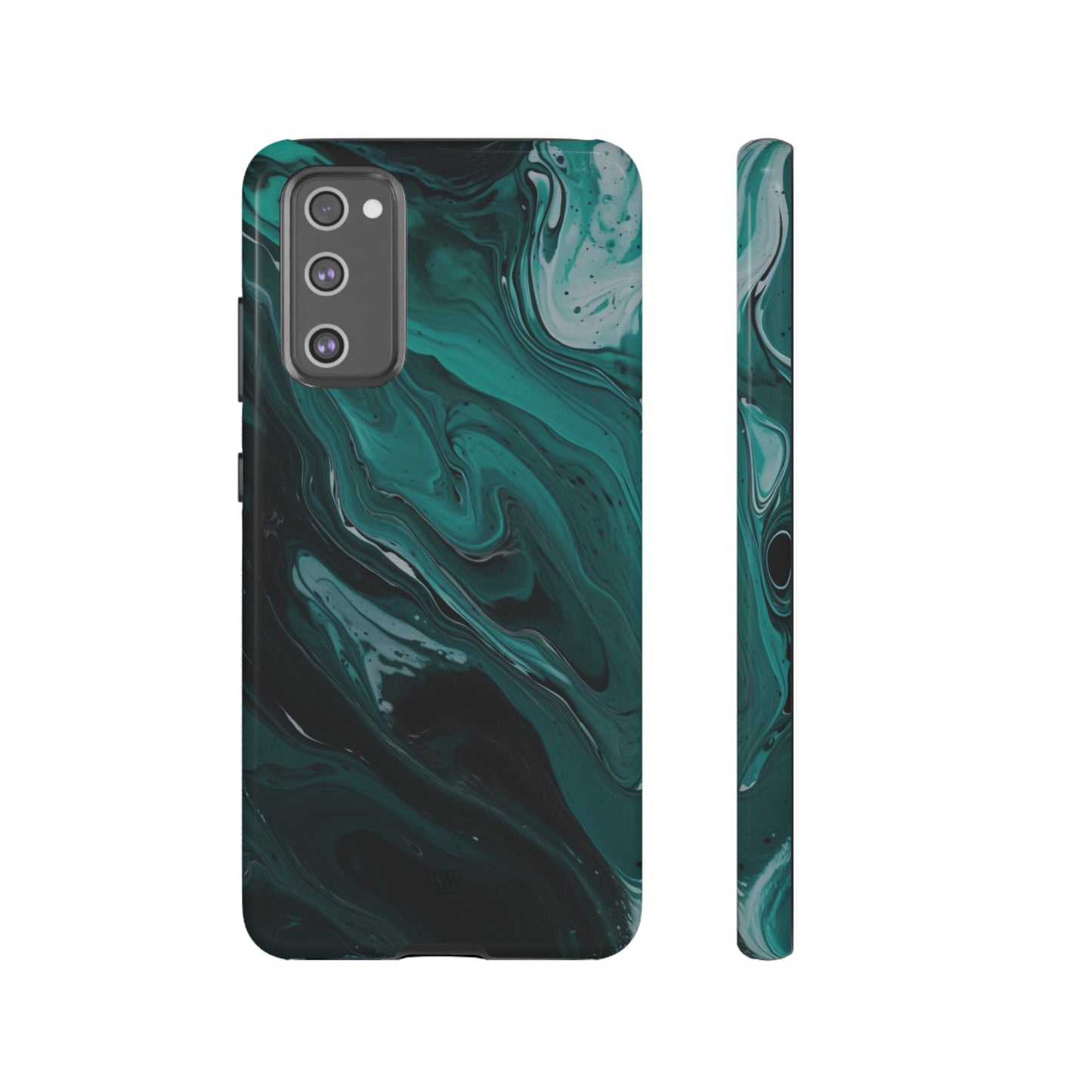 TEAL PAINT SWIRL | Tough Phone Case - Trovvve