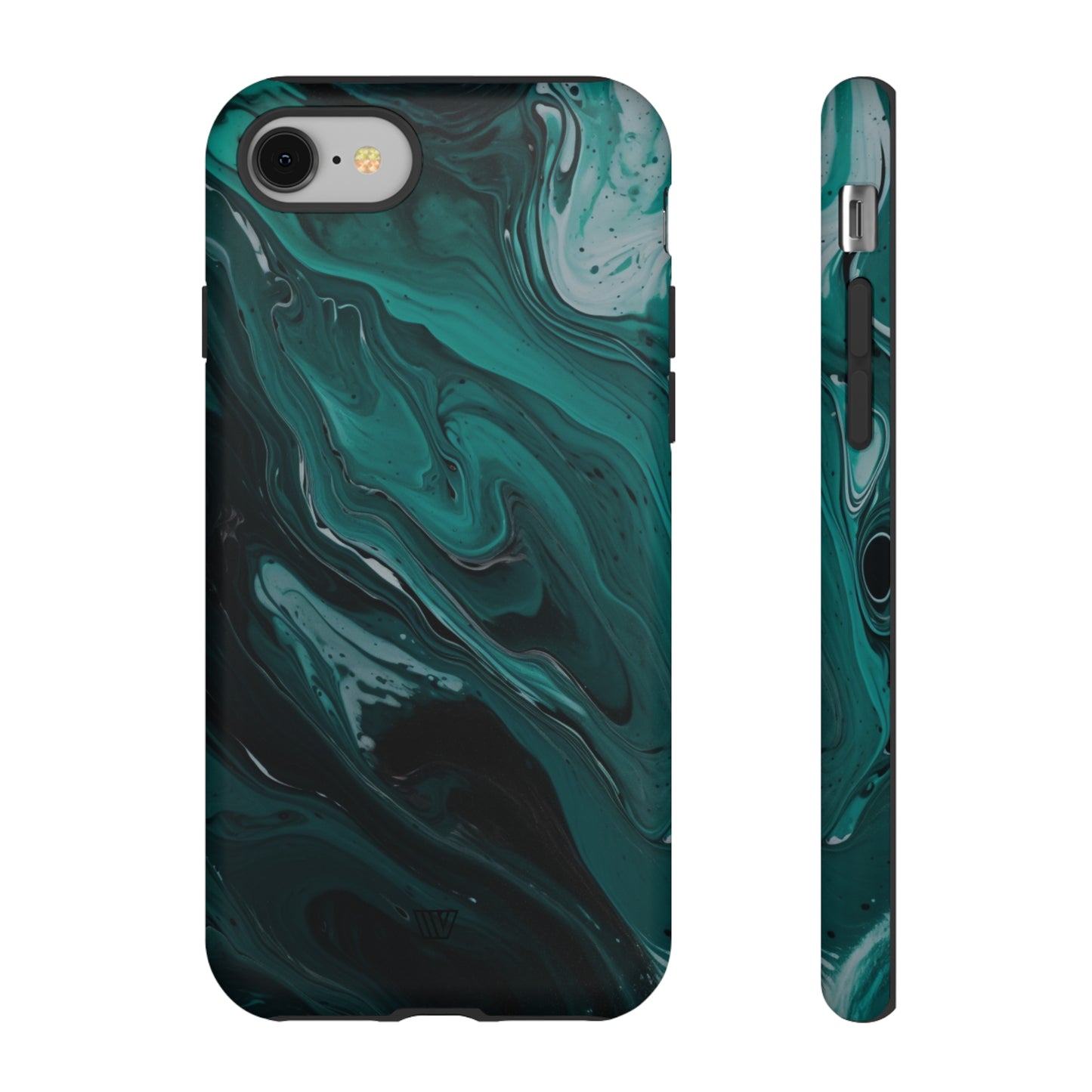 TEAL PAINT SWIRL | Tough Phone Case - Trovvve