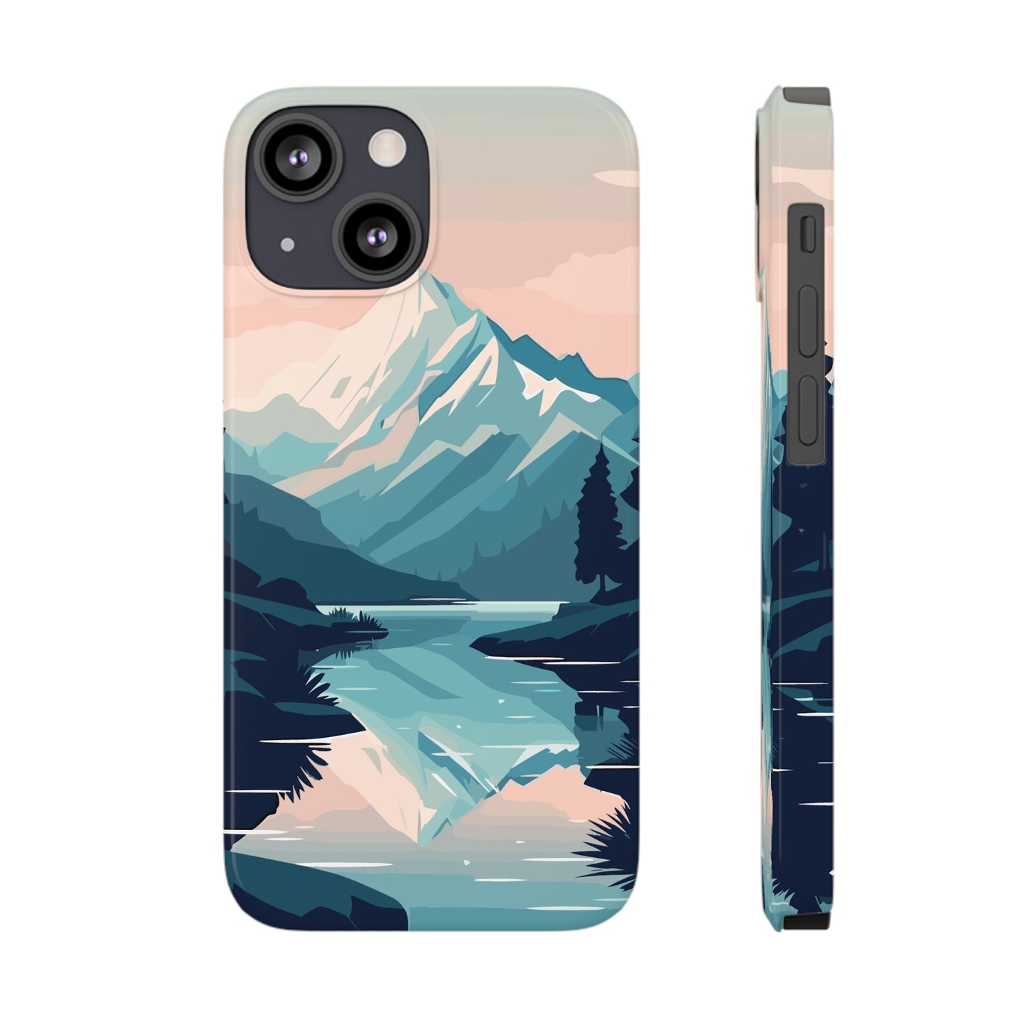 SNOWCAPPED MOUNTAINS | Slim iPhone Case - Trovvve