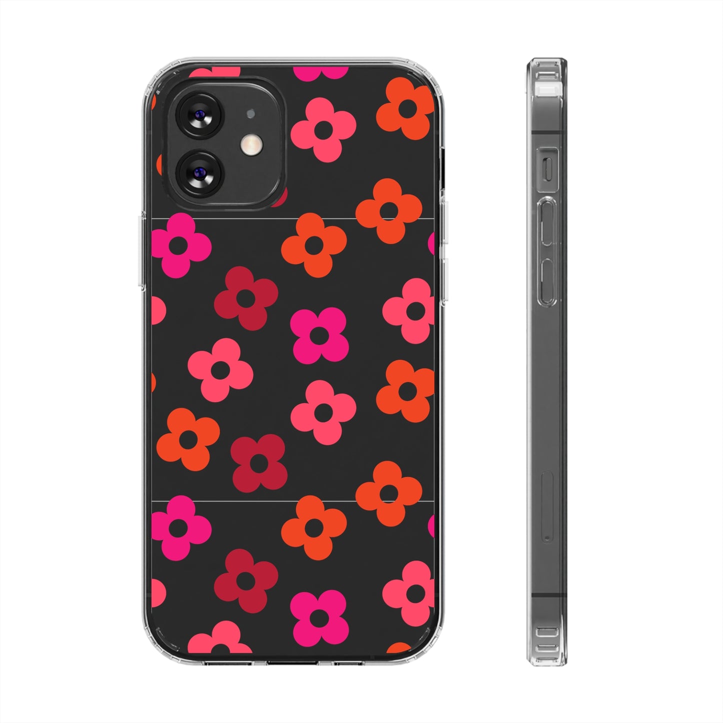 RETRO FLOWERS | Clear Phone Case - Trovvve