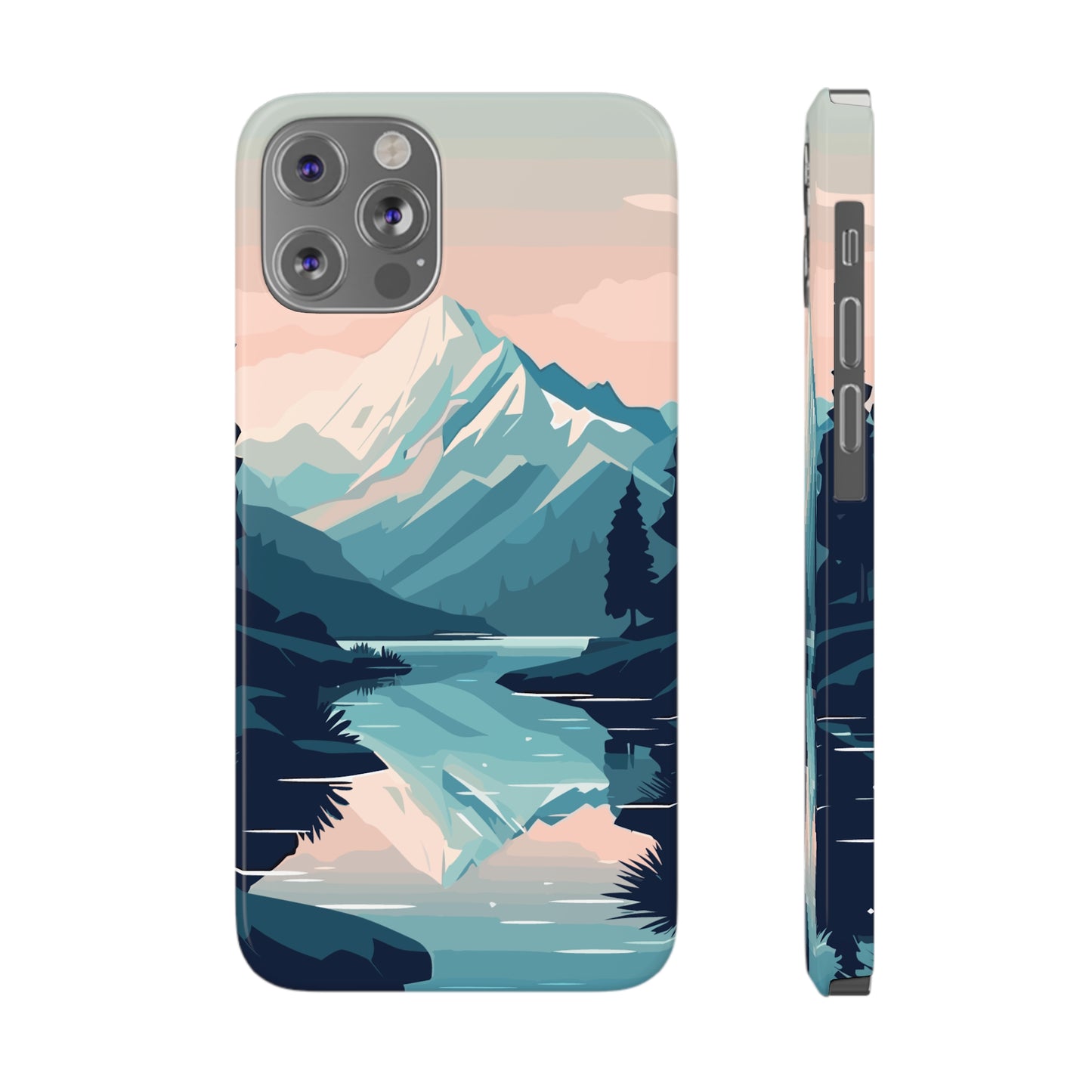 SNOWCAPPED MOUNTAINS | Slim iPhone Case - Trovvve