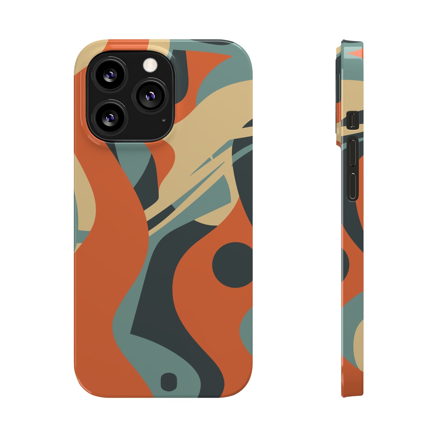 ABSTRACT RETRO SWIRL | Slim iPhone Case - Trovvve