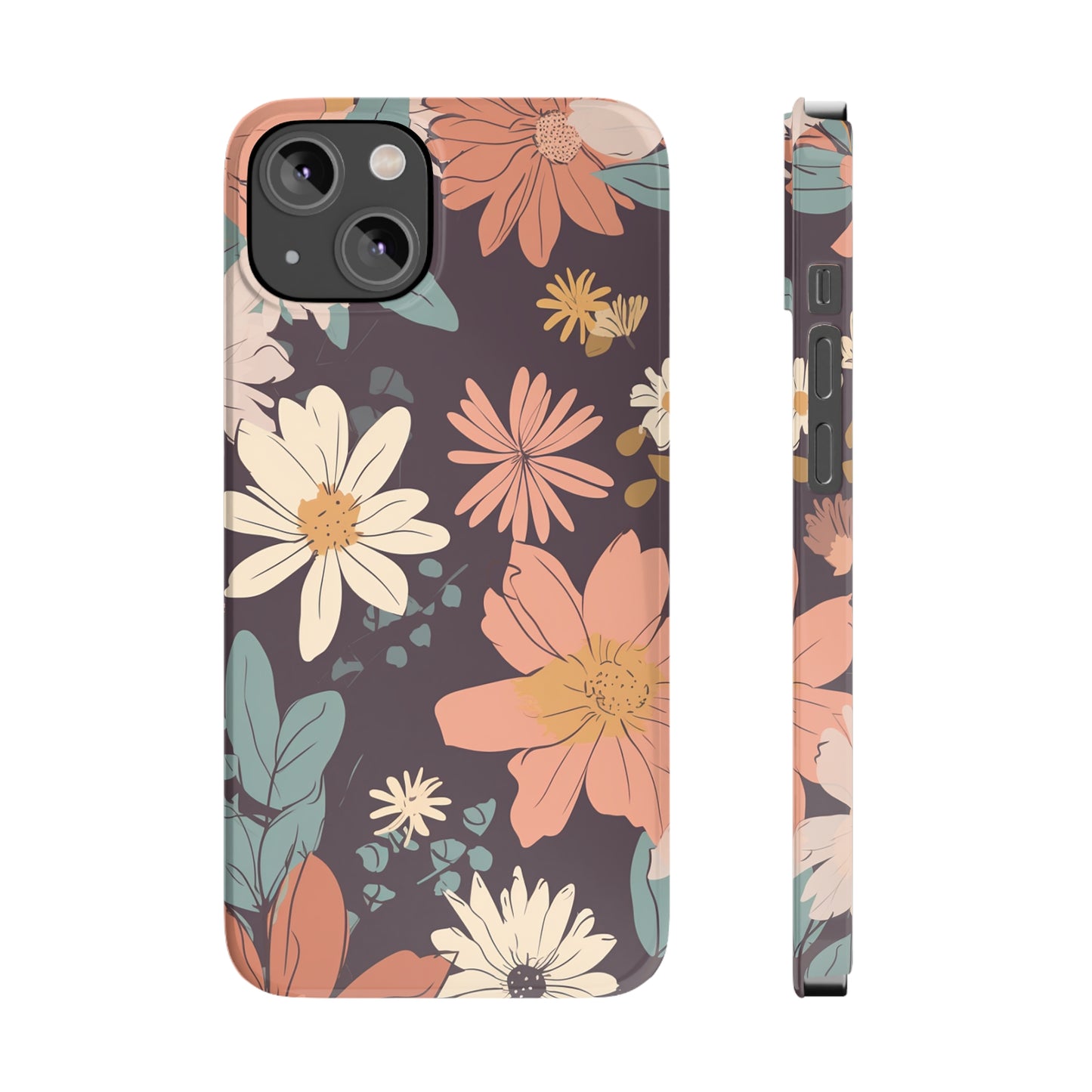 FLOWER PATTERN | Slim iPhone Case - Trovvve