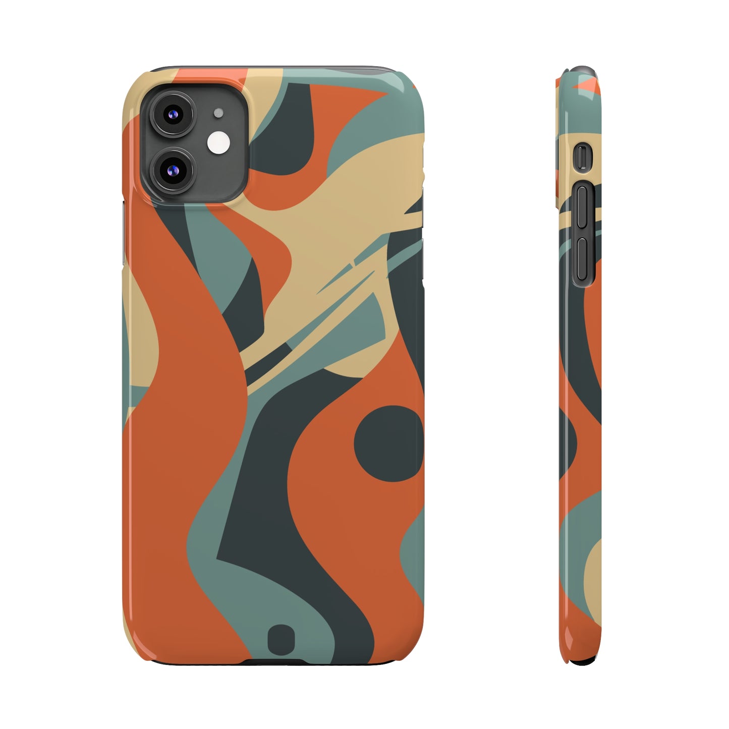 ABSTRACT RETRO SWIRL | Slim iPhone Case - Trovvve