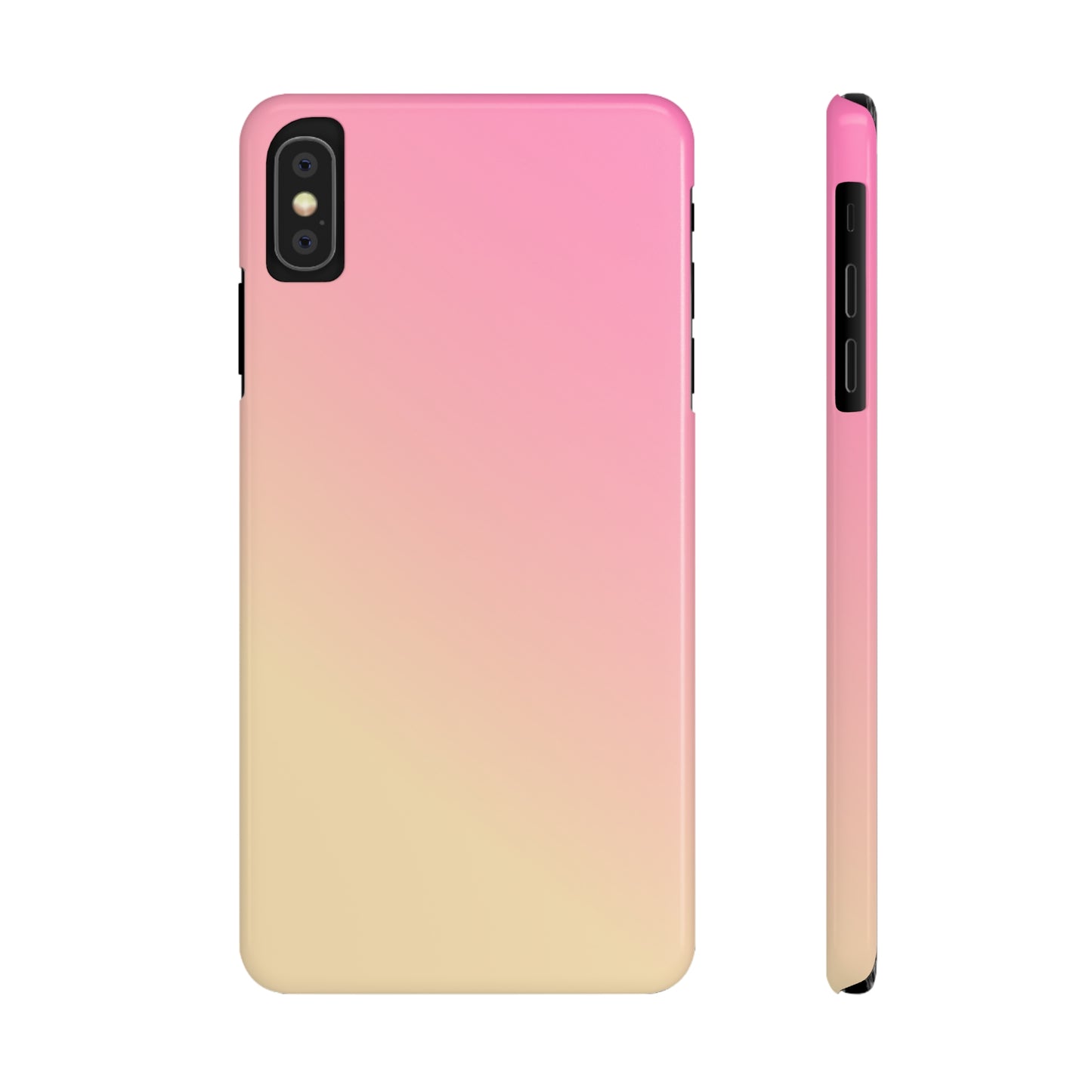 PINK YELLOW GRADIENT | Slim iPhone Case - Trovvve