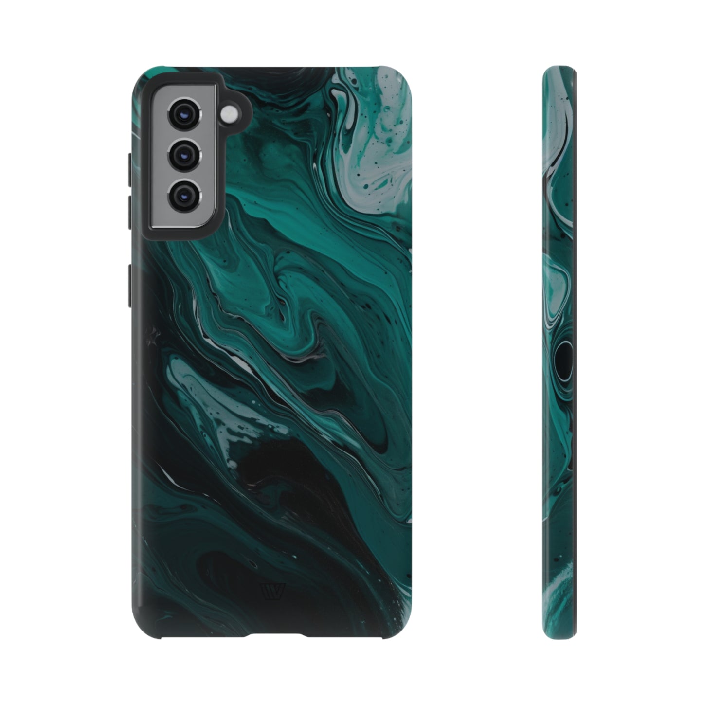TEAL PAINT SWIRL | Tough Phone Case - Trovvve