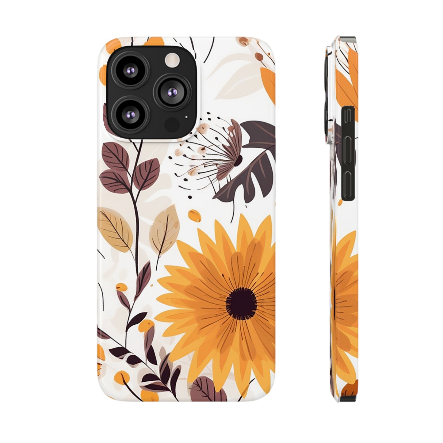 FALL FLOWERS | Slim iPhone Case - Trovvve