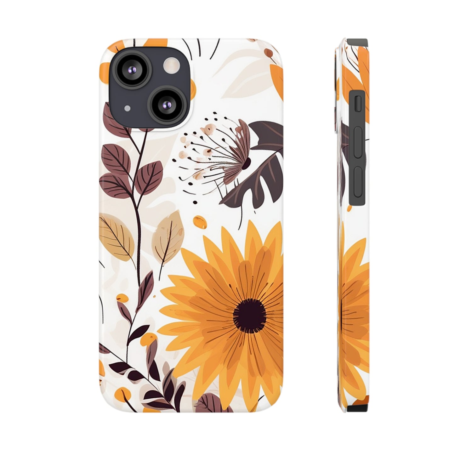 FALL FLOWERS | Slim iPhone Case - Trovvve