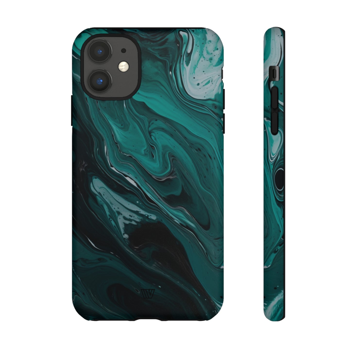 TEAL PAINT SWIRL | Tough Phone Case - Trovvve