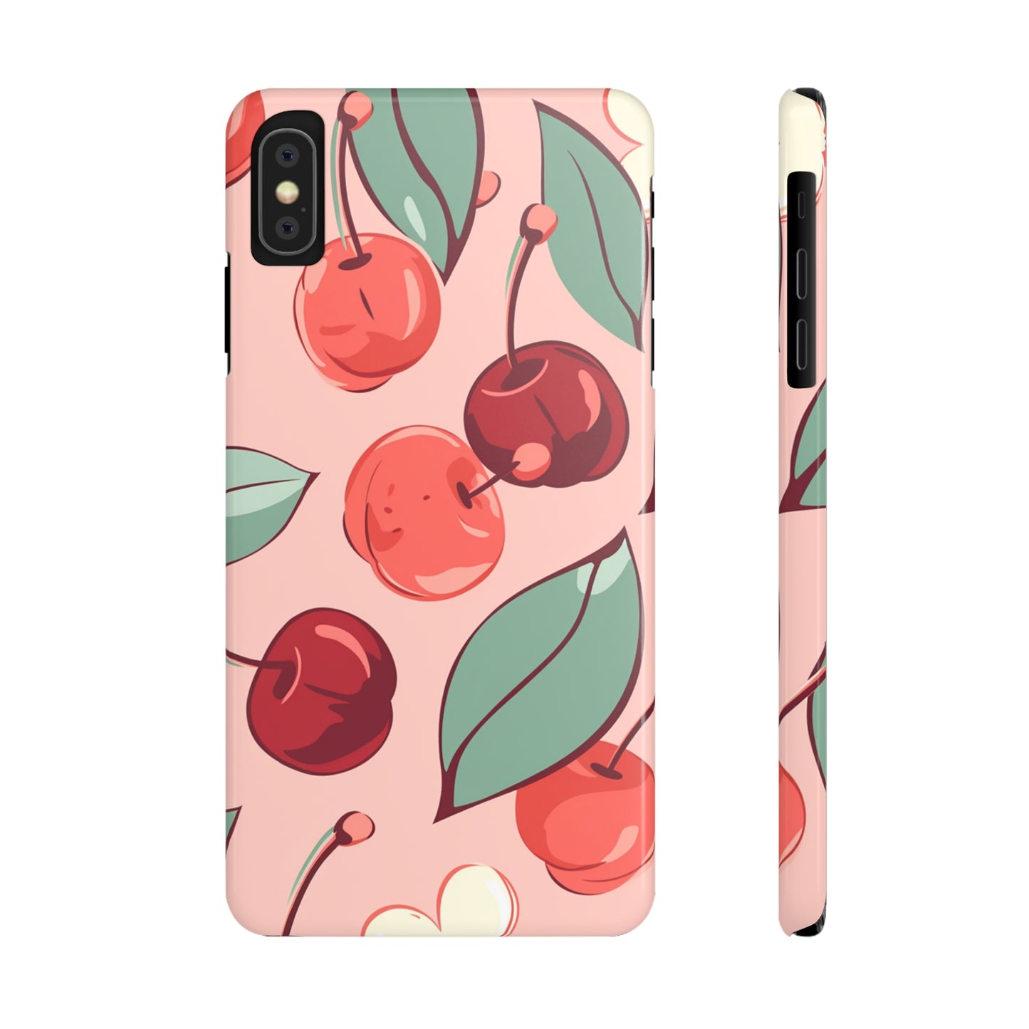 Cherry Pattern | Slim iPhone Case - Trovvve