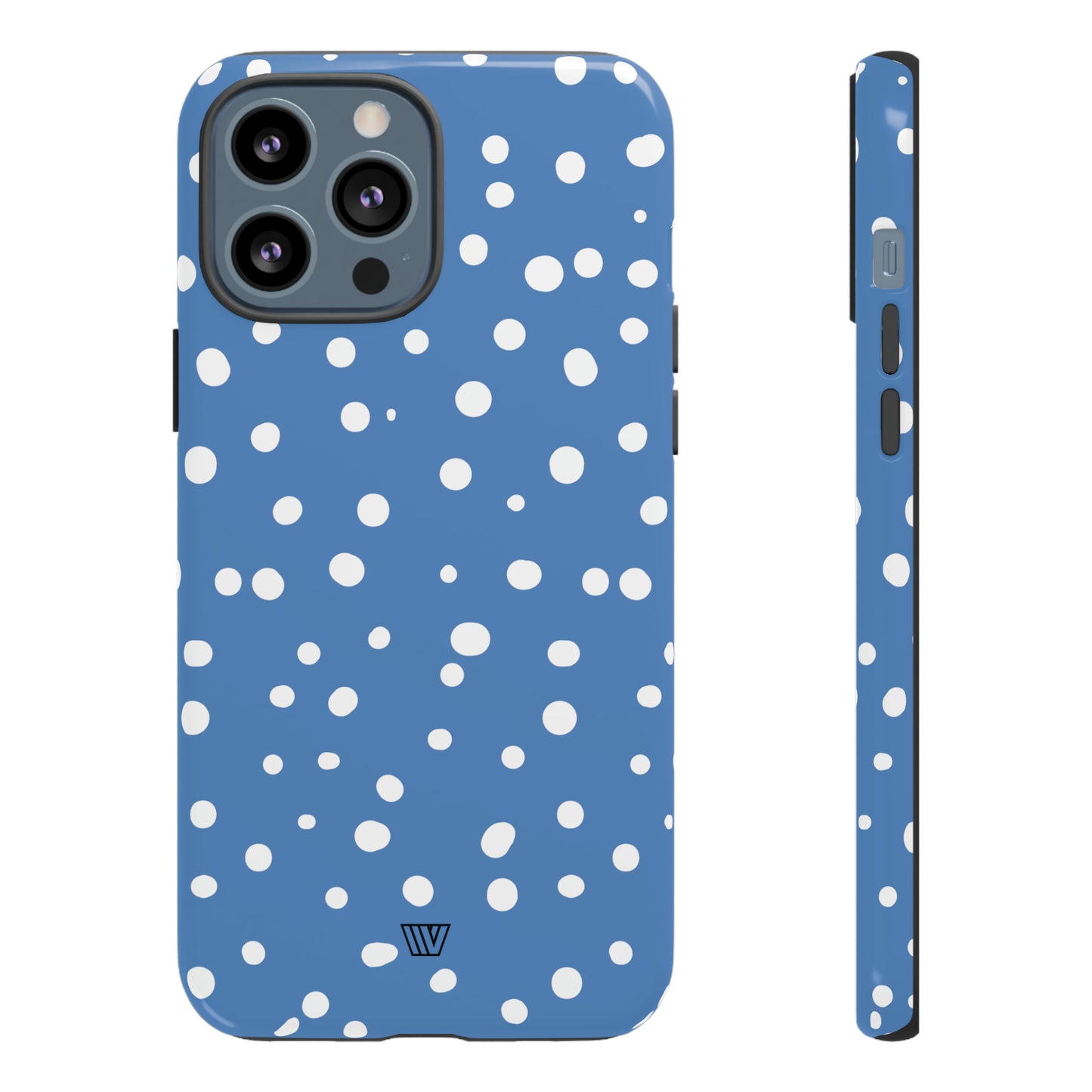 DUSTY BLUE DOTS | Tough Phone Case - Trovvve