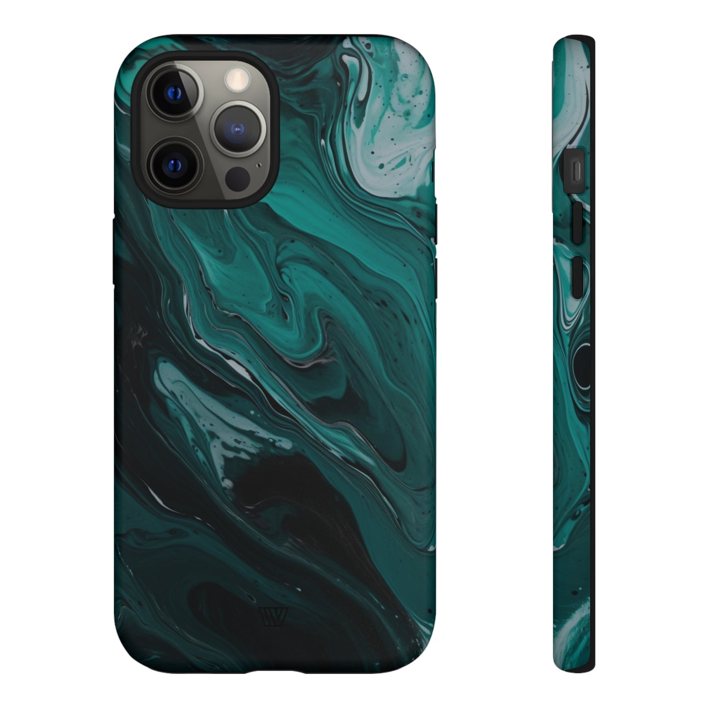 TEAL PAINT SWIRL | Tough Phone Case - Trovvve