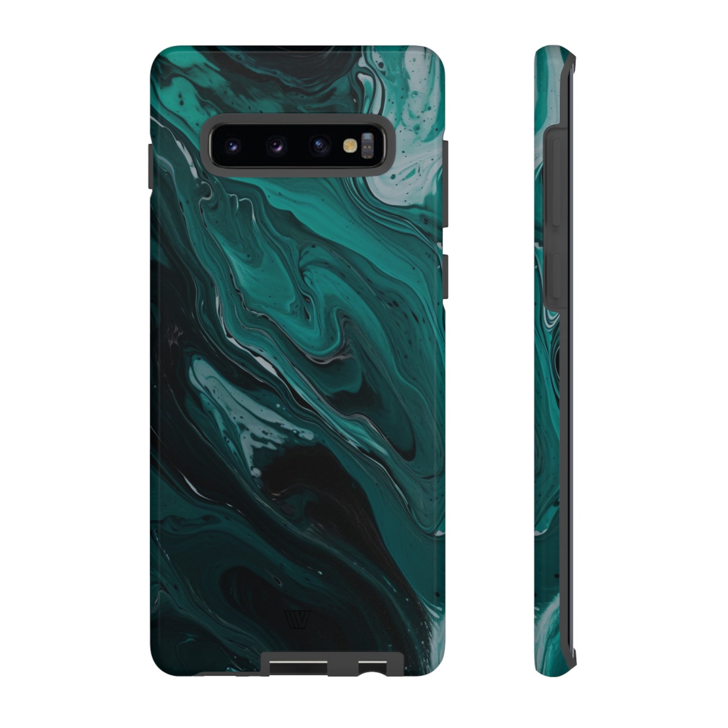 TEAL PAINT SWIRL | Tough Phone Case - Trovvve