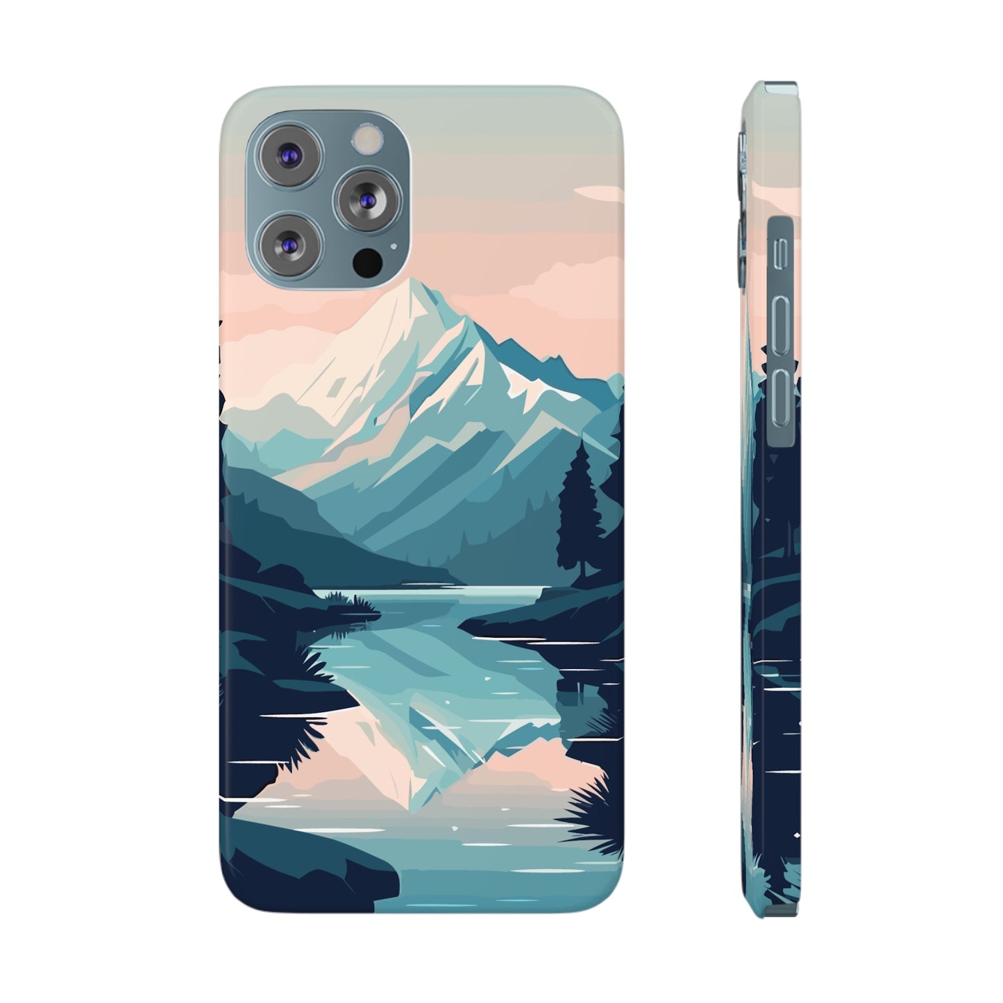 SNOWCAPPED MOUNTAINS | Slim iPhone Case - Trovvve