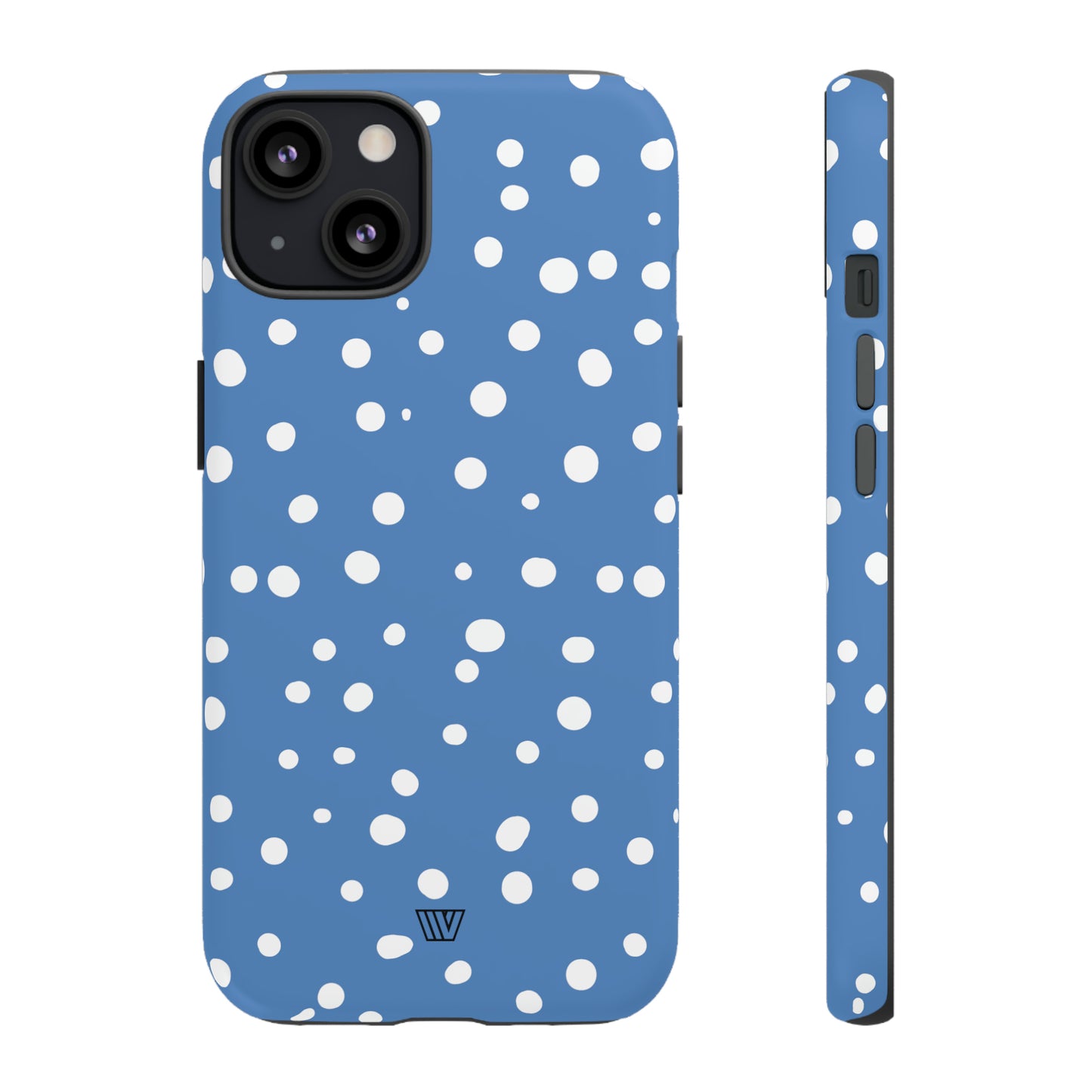DUSTY BLUE DOTS | Tough Phone Case - Trovvve
