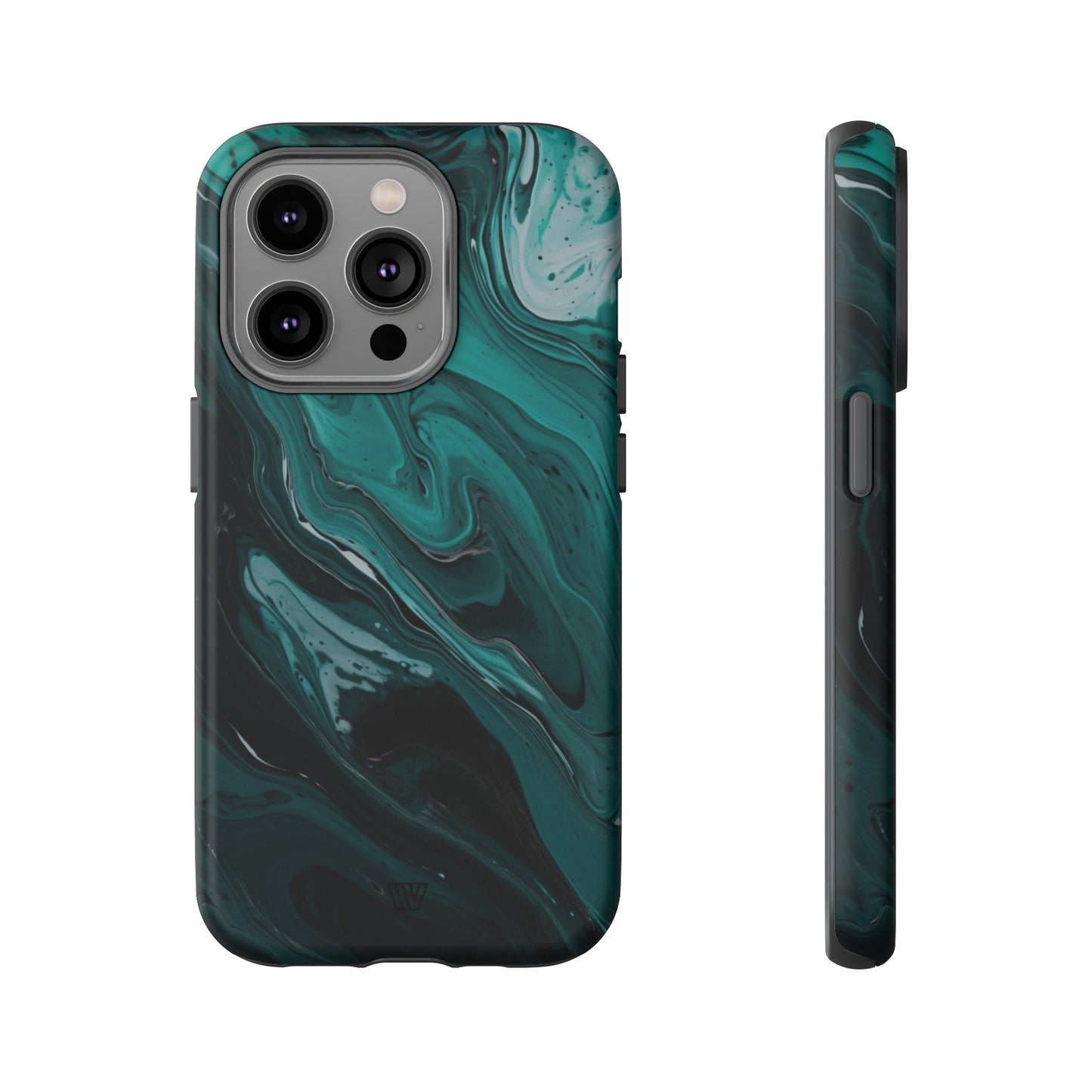 TEAL PAINT SWIRL | Tough Phone Case - Trovvve