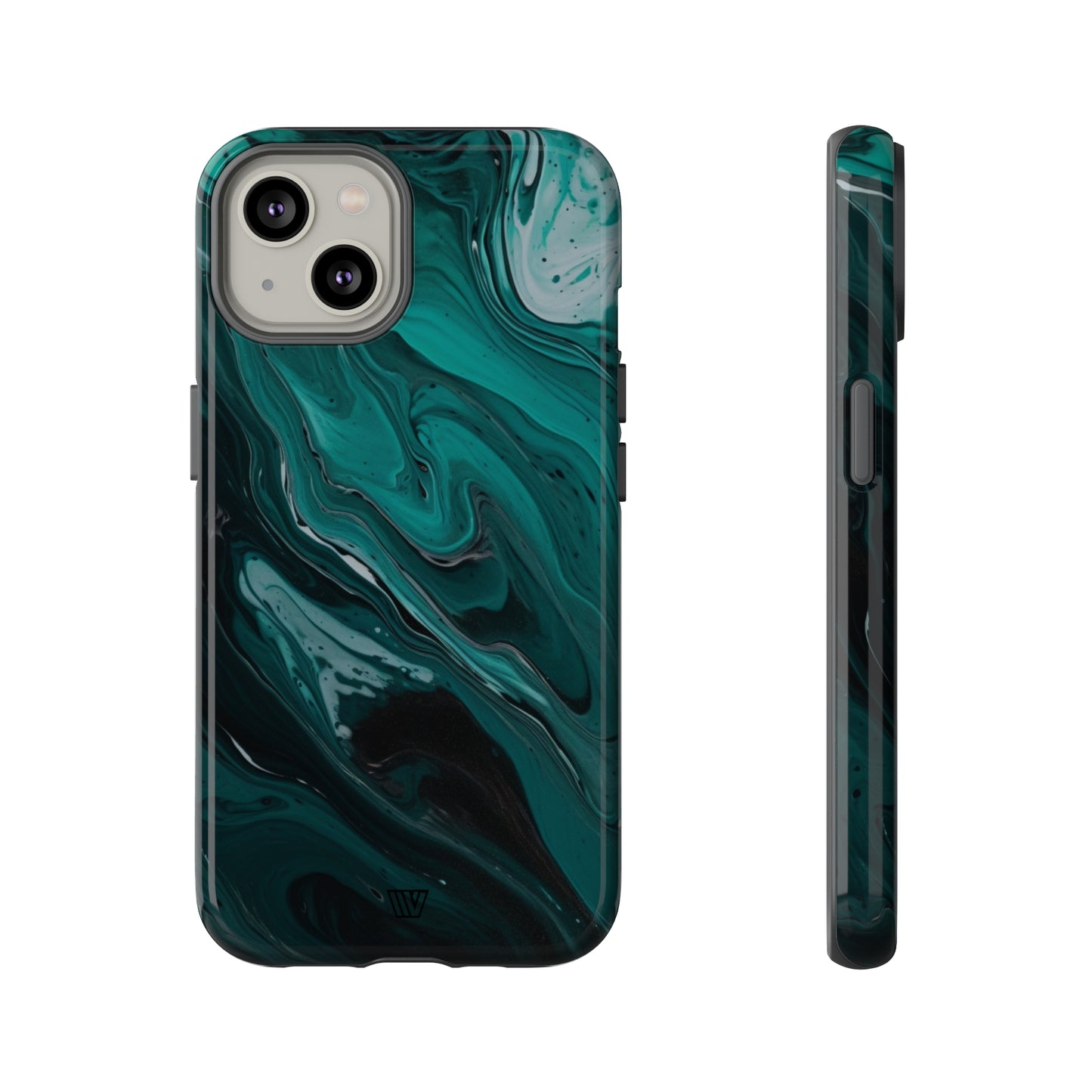 TEAL PAINT SWIRL | Tough Phone Case - Trovvve