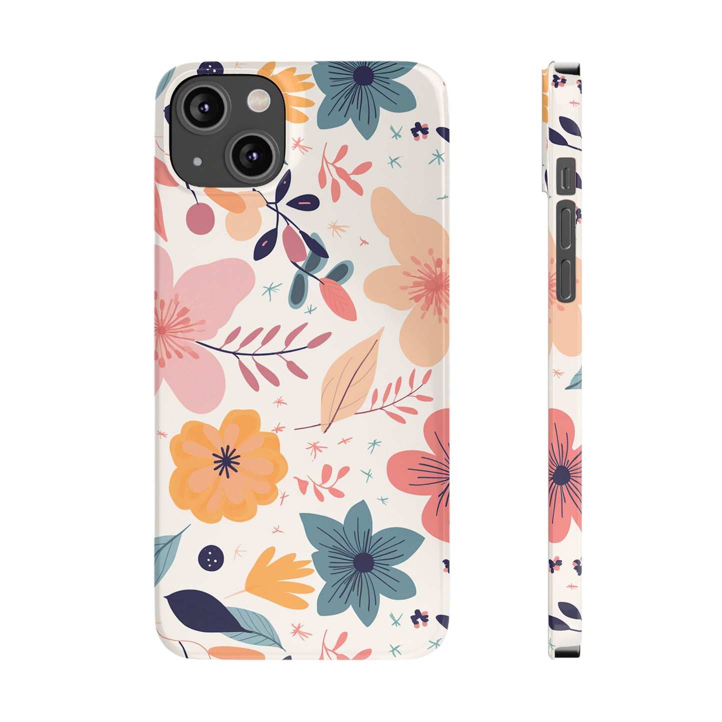 CUTE SUMMER FLOWER PATTERN | Slim iPhone Case - Trovvve
