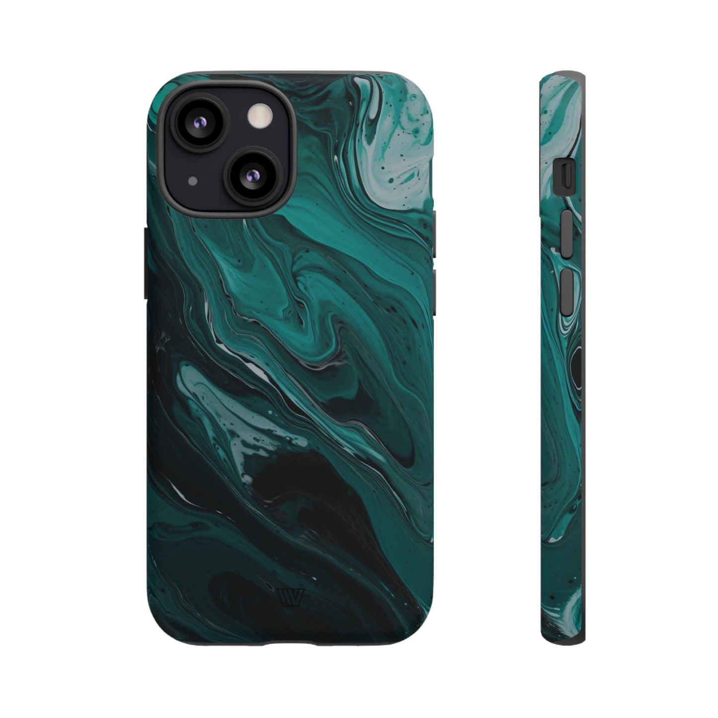 TEAL PAINT SWIRL | Tough Phone Case - Trovvve