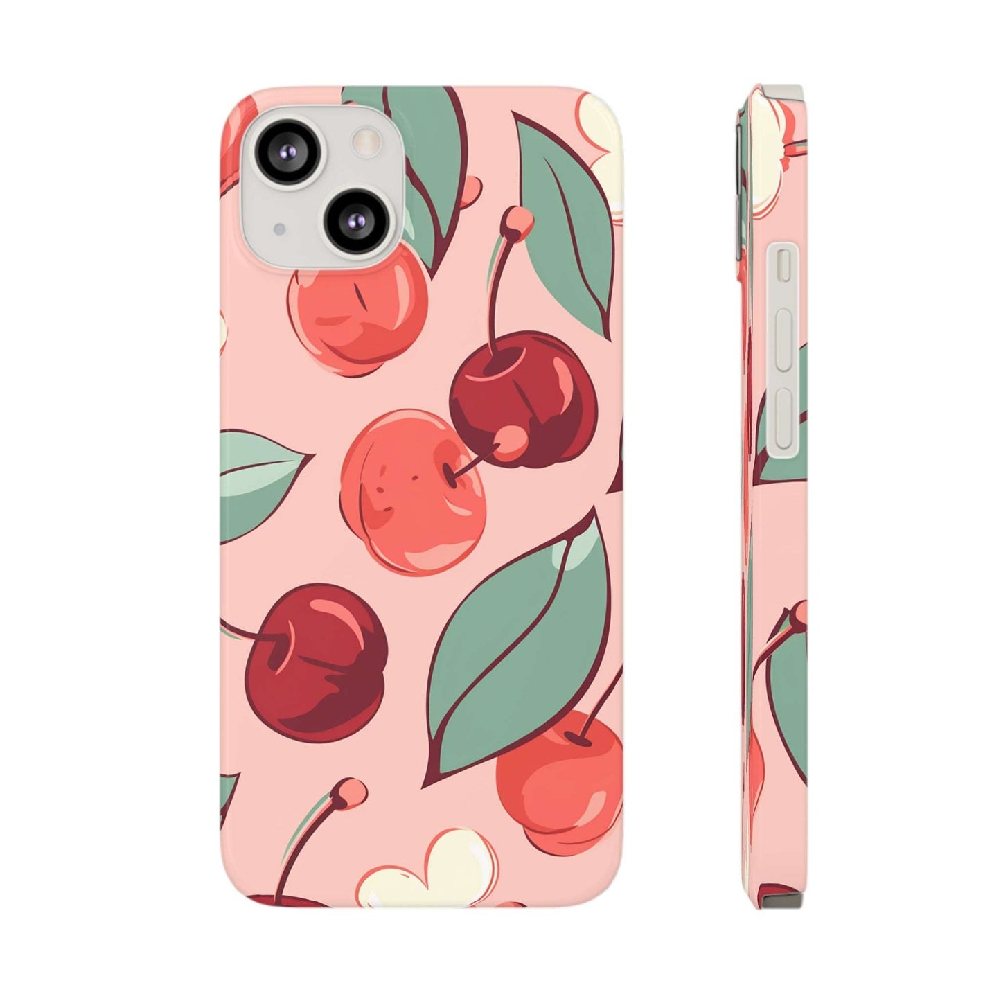 Cherry Pattern | Slim iPhone Case