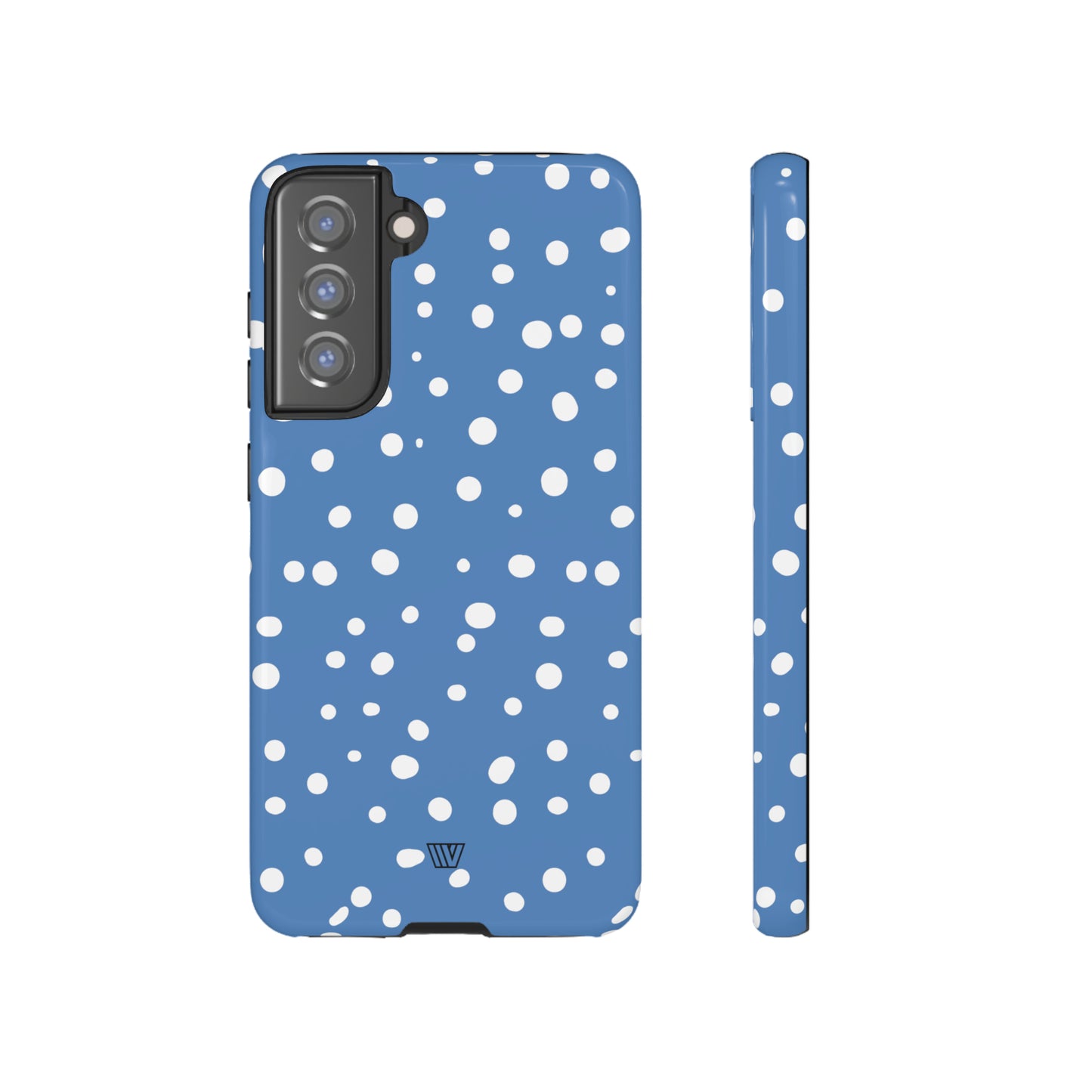 DUSTY BLUE DOTS | Tough Phone Case - Trovvve