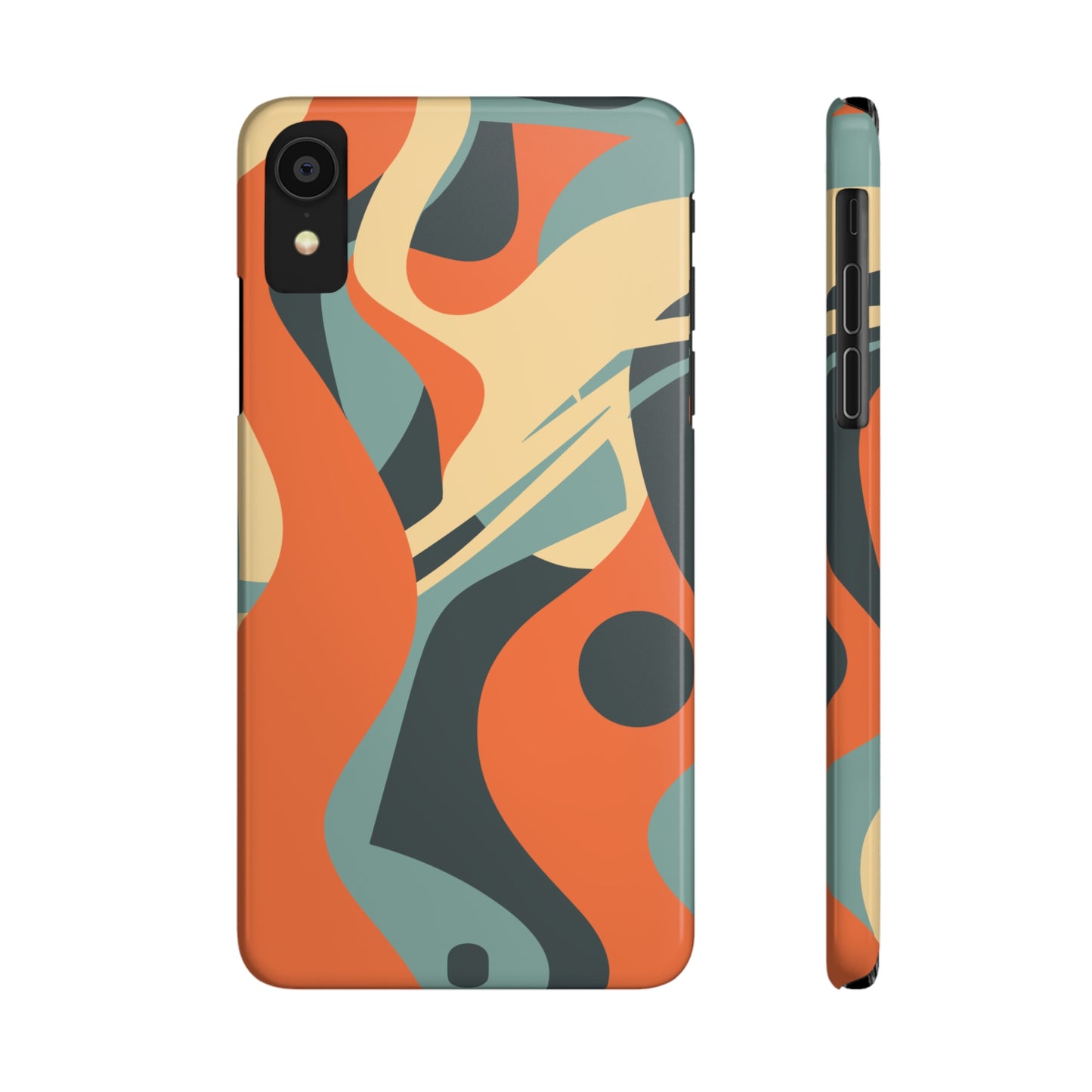 ABSTRACT RETRO SWIRL | Slim iPhone Case - Trovvve