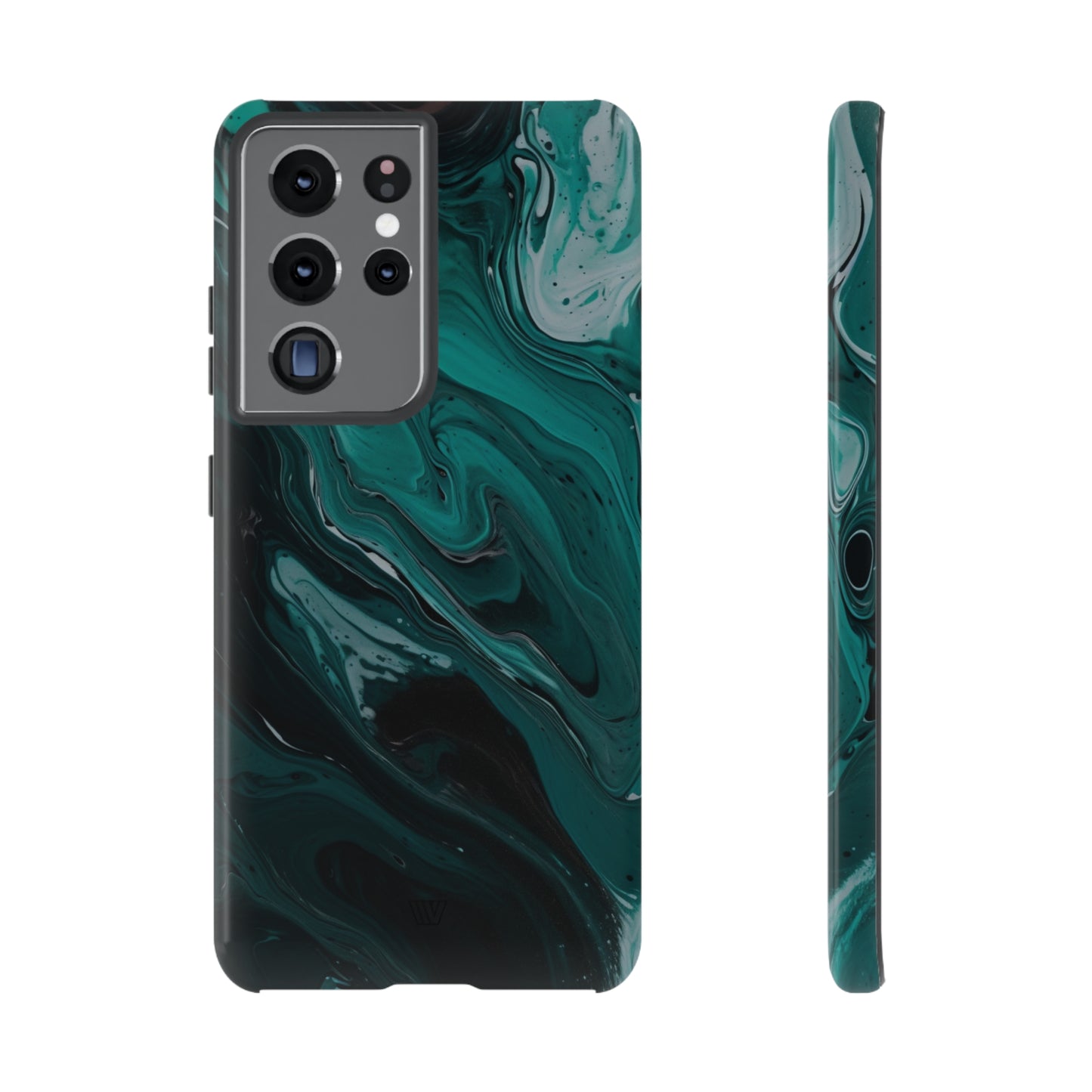 TEAL PAINT SWIRL | Tough Phone Case - Trovvve
