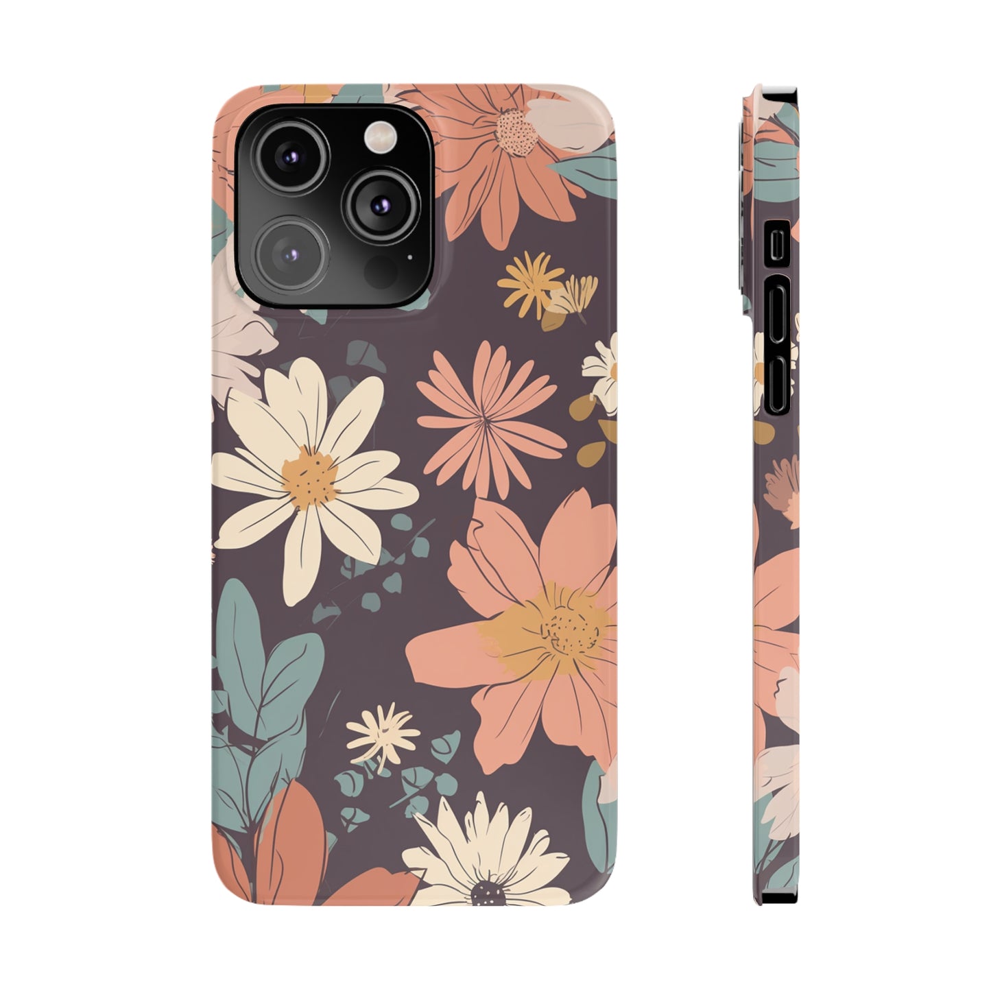 FLOWER PATTERN | Slim iPhone Case - Trovvve