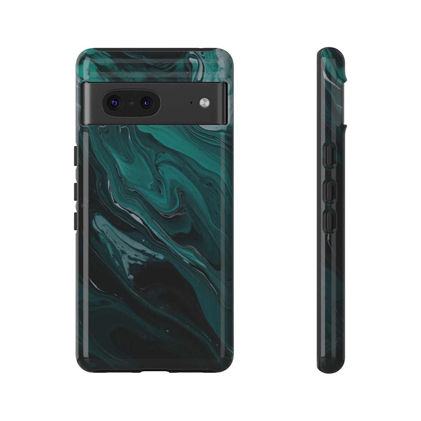 TEAL PAINT SWIRL | Tough Phone Case - Trovvve