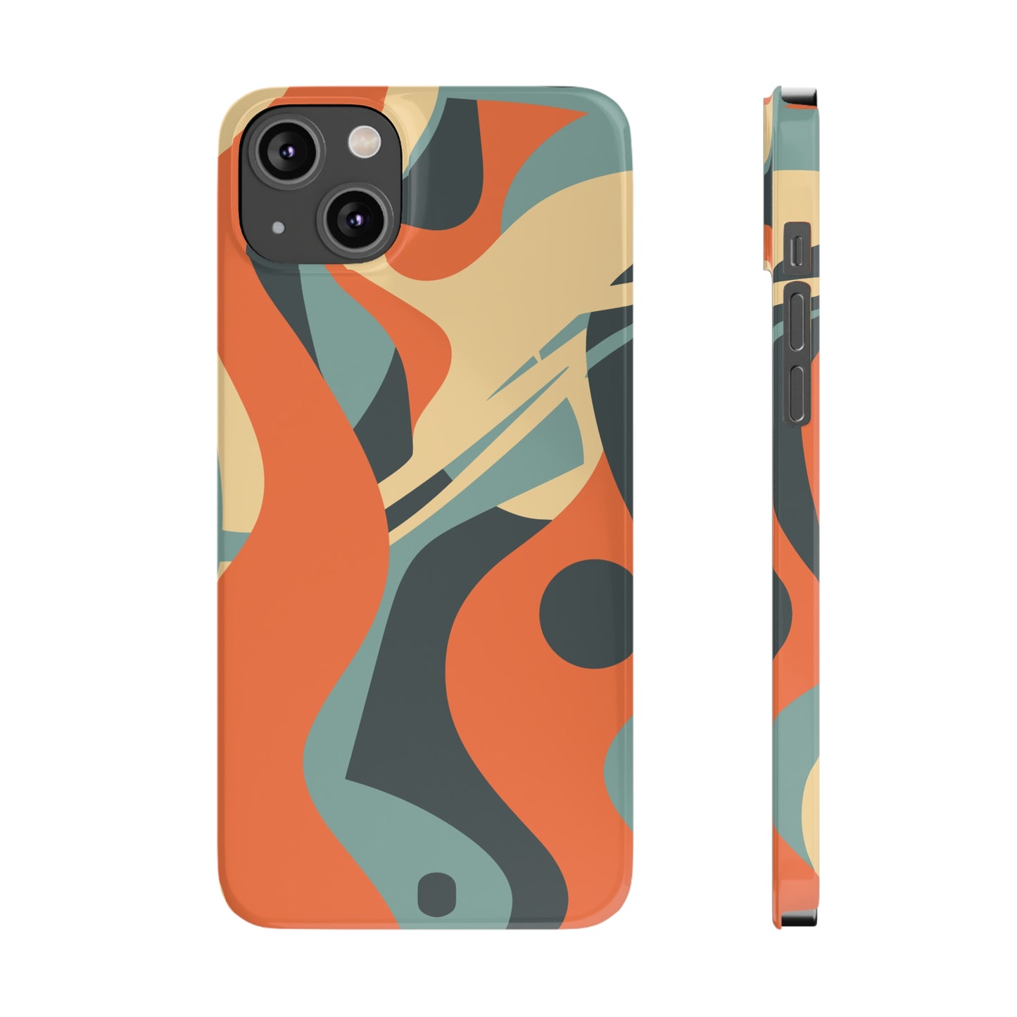 ABSTRACT RETRO SWIRL | Slim iPhone Case - Trovvve