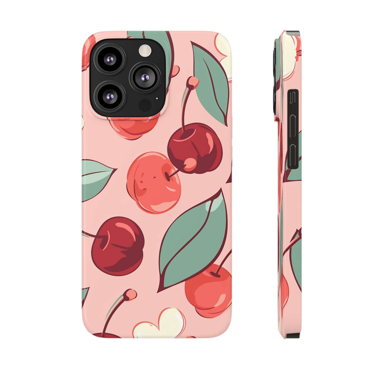 Cherry Pattern | Slim iPhone Case