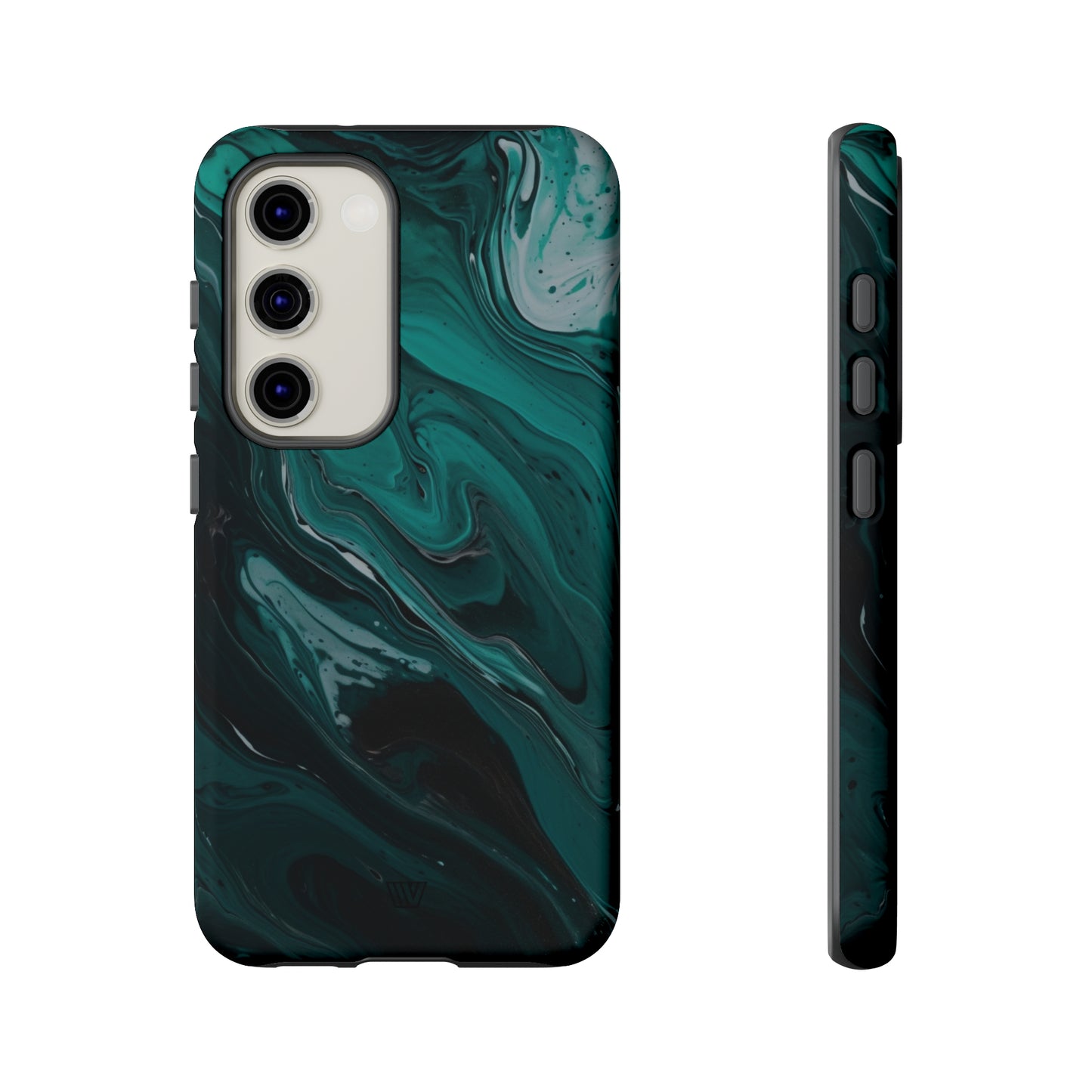 TEAL PAINT SWIRL | Tough Phone Case - Trovvve