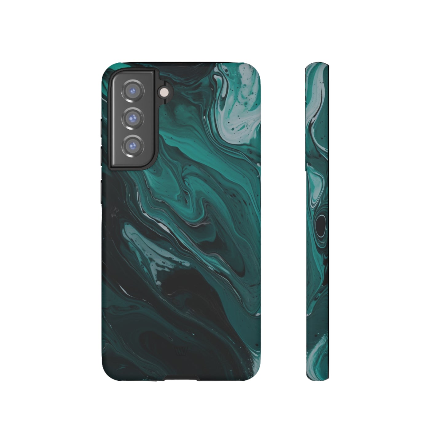 TEAL PAINT SWIRL | Tough Phone Case - Trovvve