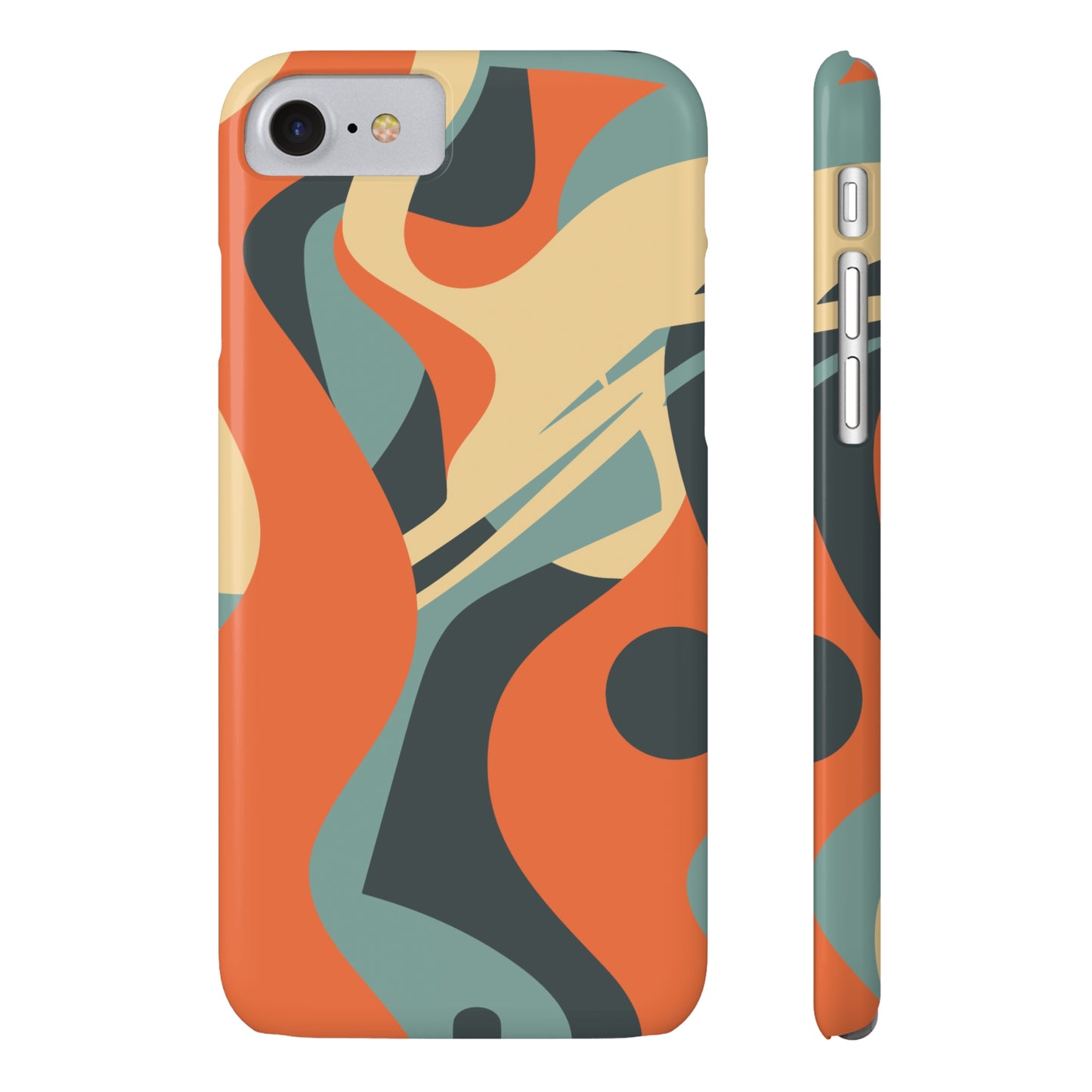 ABSTRACT RETRO SWIRL | Slim iPhone Case - Trovvve
