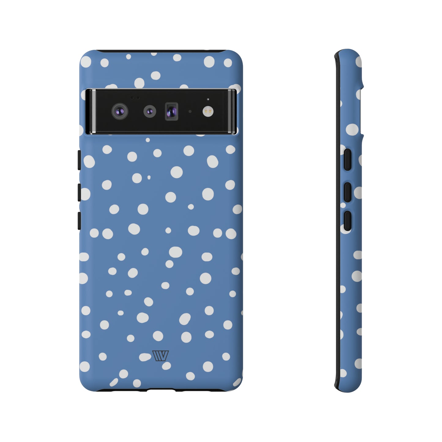 DUSTY BLUE DOTS | Tough Phone Case - Trovvve