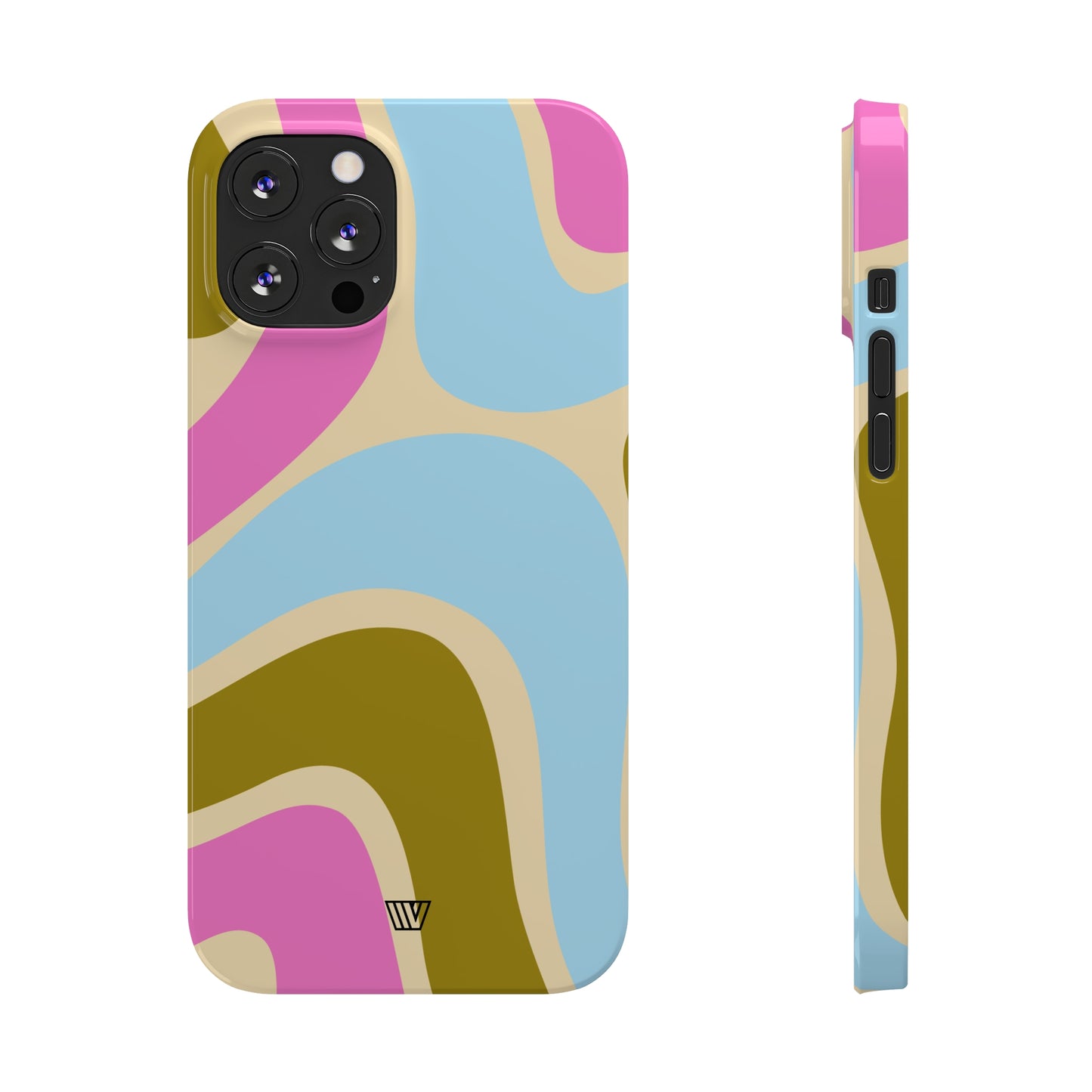 LARGE GROOVY WAVES | Slim iPhone Case - Trovvve