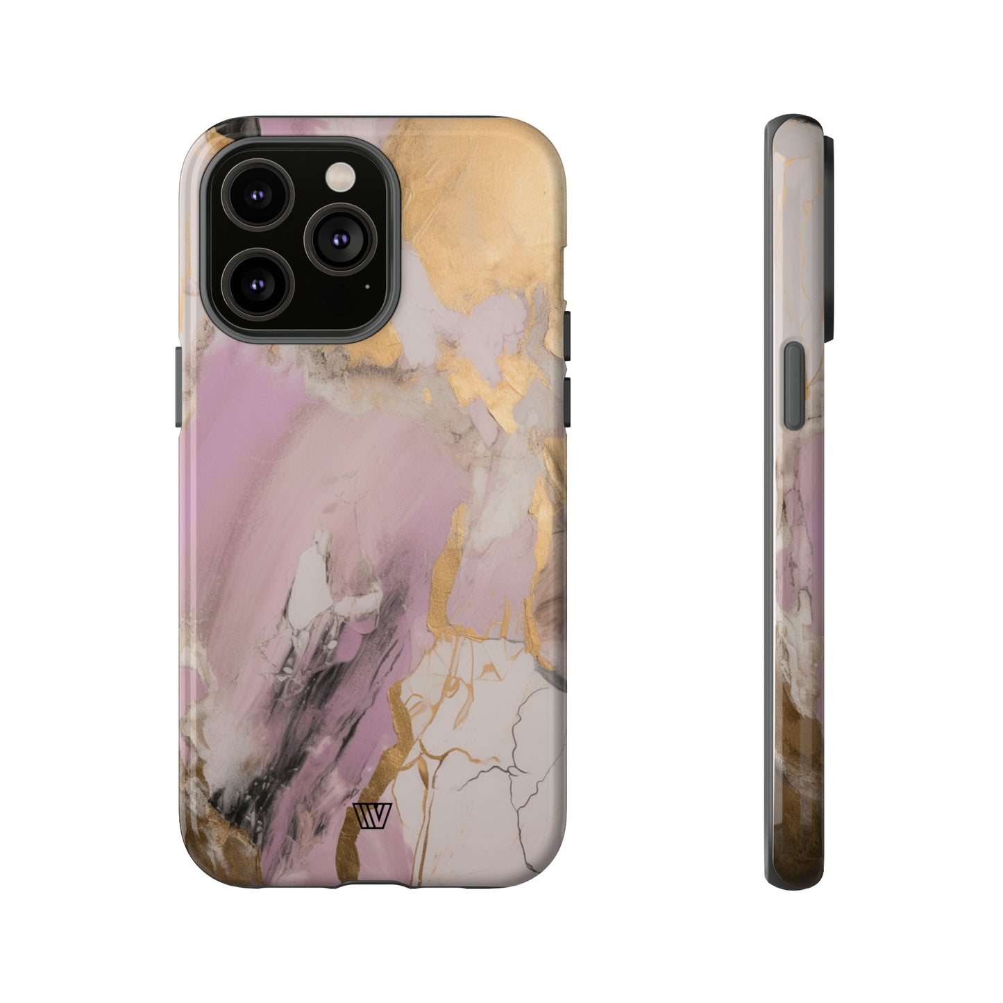 GOLD PINK ABSTRACT PAINTING | Tough Phone Case - Trovvve