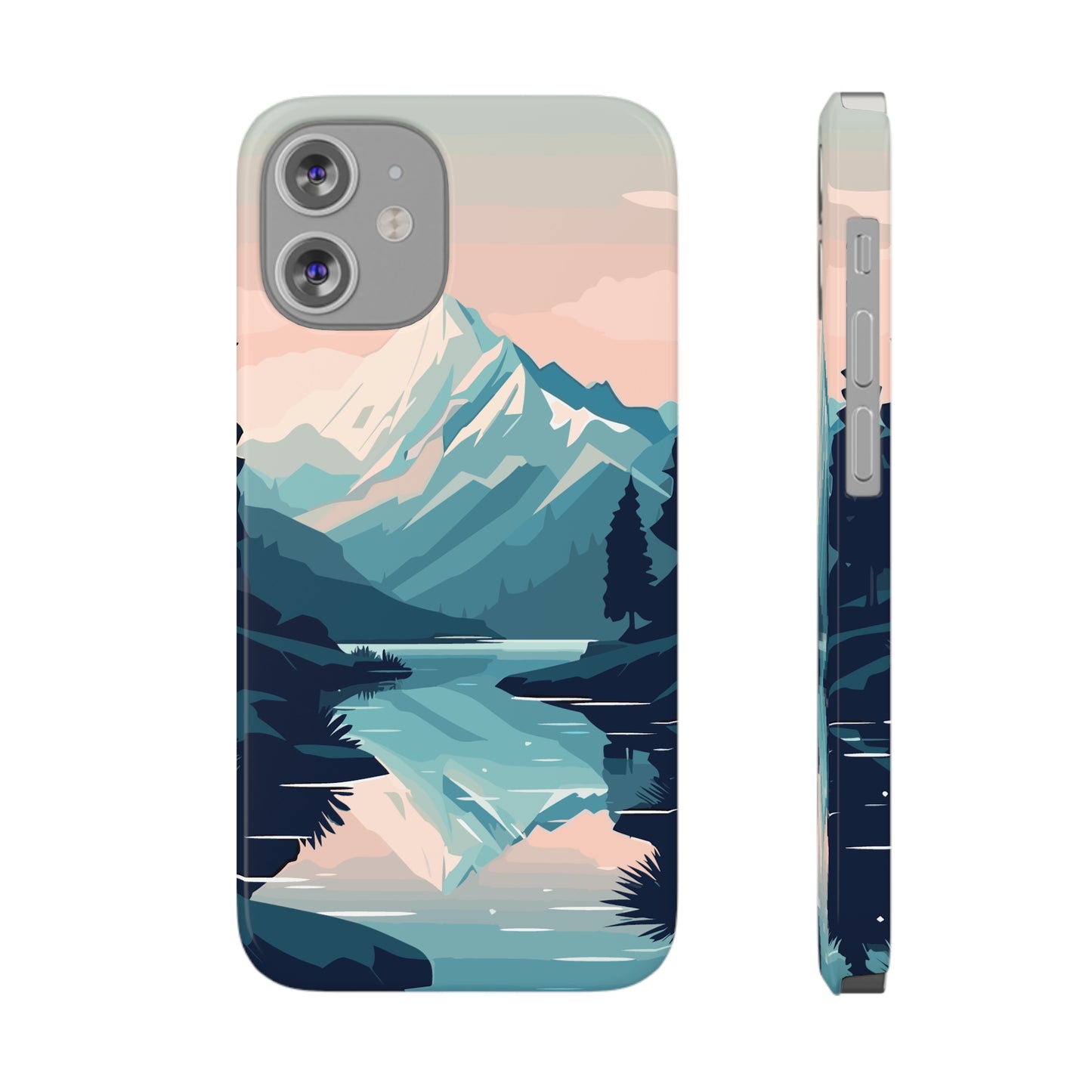 SNOWCAPPED MOUNTAINS | Slim iPhone Case - Trovvve
