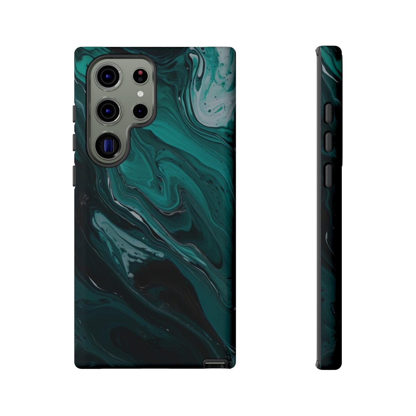 TEAL PAINT SWIRL | Tough Phone Case - Trovvve