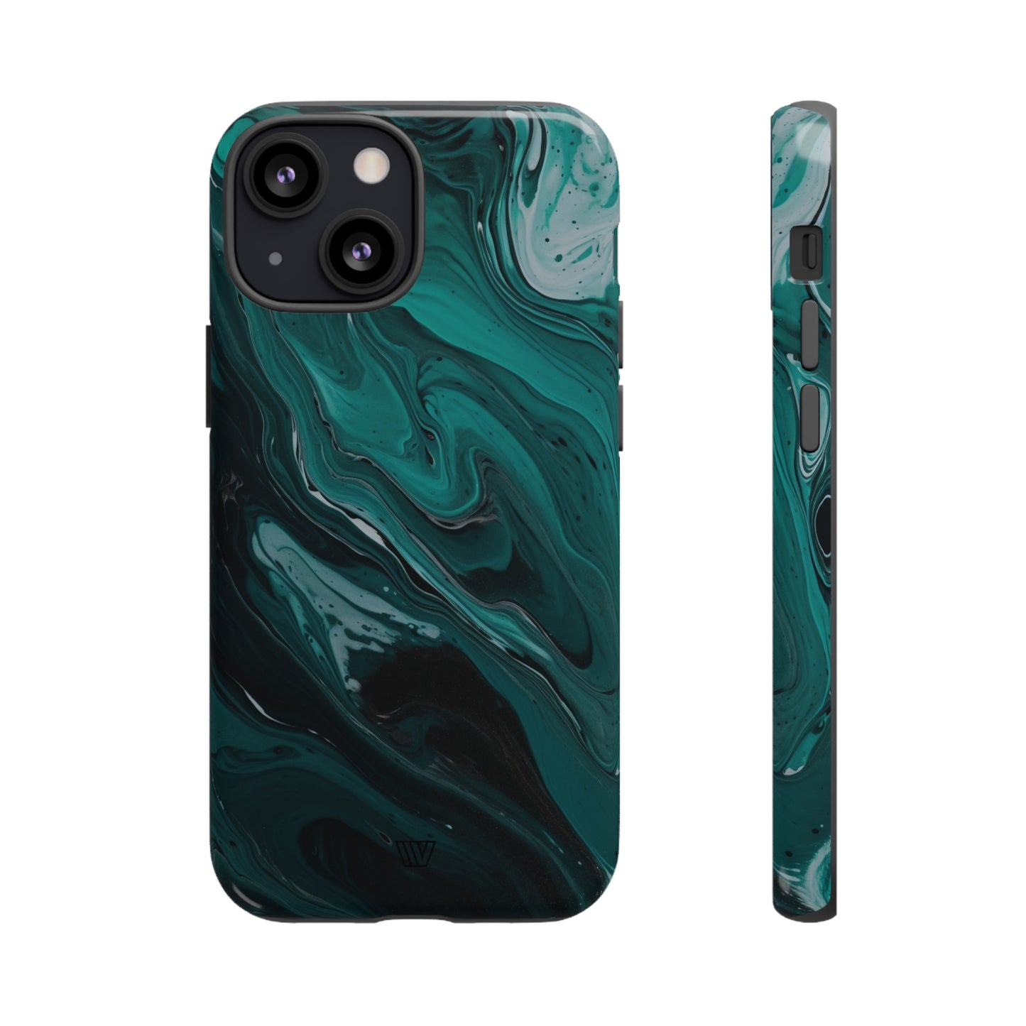 TEAL PAINT SWIRL | Tough Phone Case - Trovvve