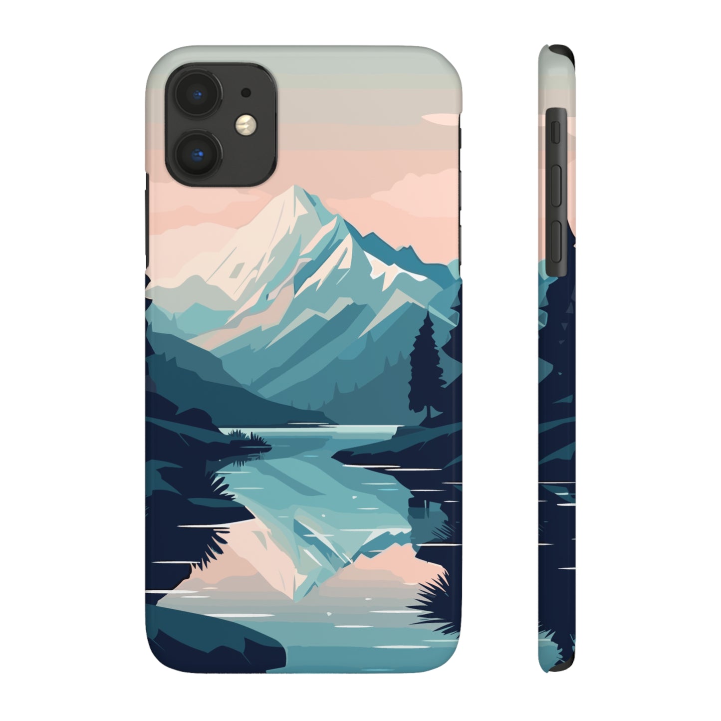 SNOWCAPPED MOUNTAINS | Slim iPhone Case - Trovvve