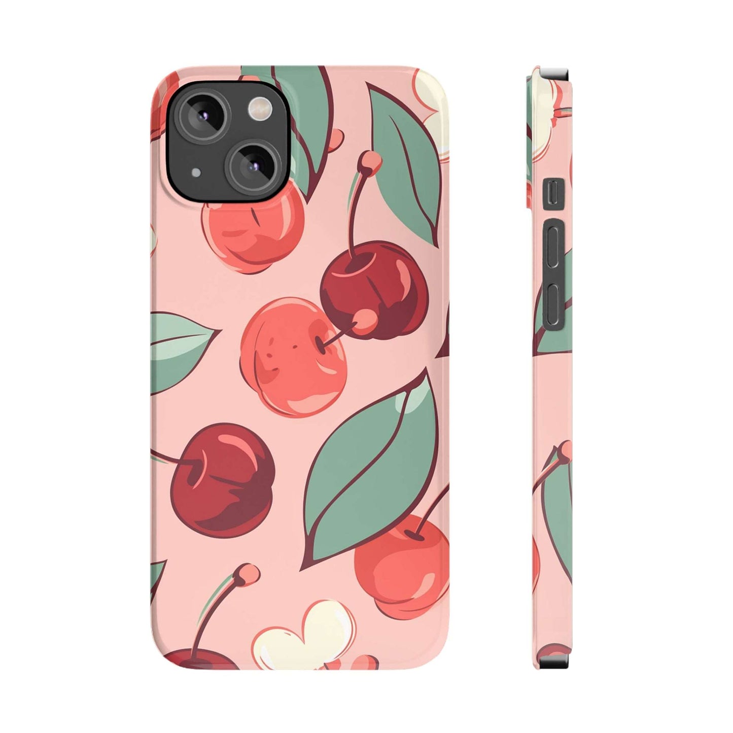 Cherry Pattern | Slim iPhone Case