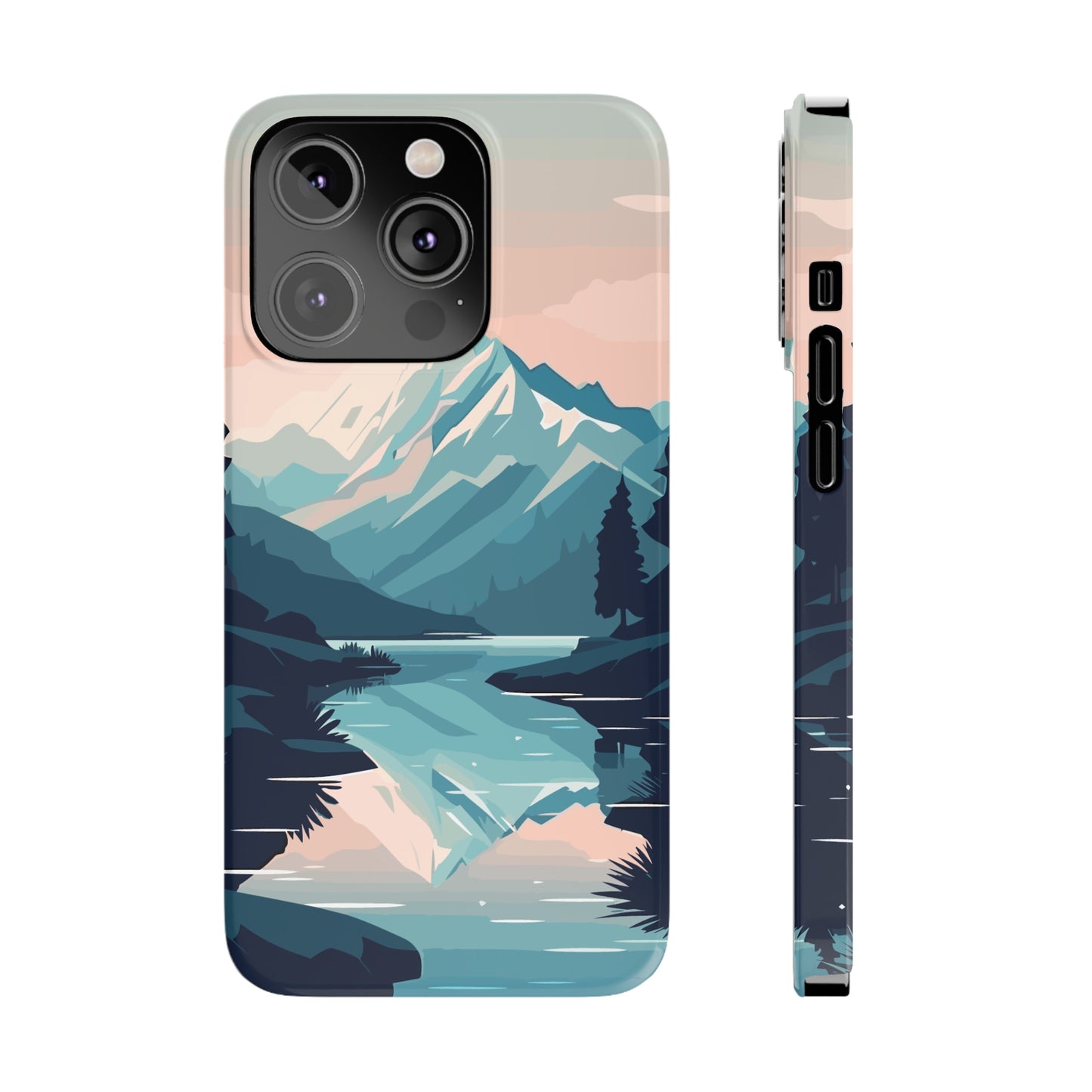 SNOWCAPPED MOUNTAINS | Slim iPhone Case - Trovvve